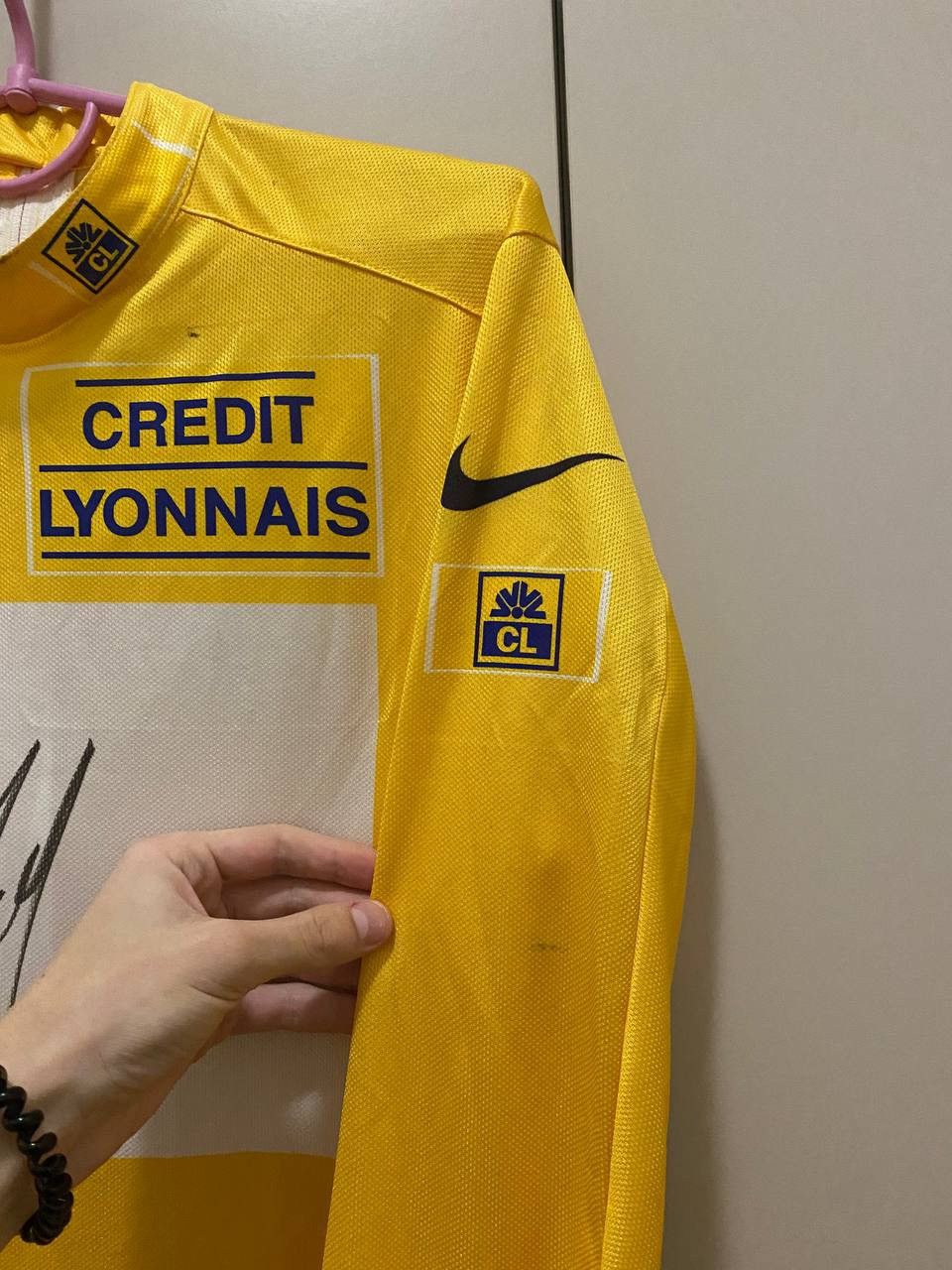 Bicycle × Nike !Signed! Nike Le Tour De France Credit Jersey Vintage Size US XL / EU 56 / 4 - 3 Thumbnail