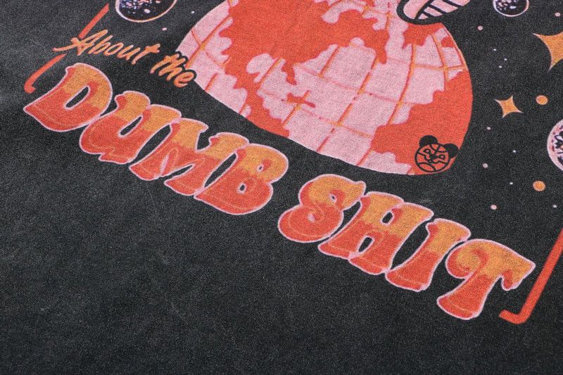 Japanese Brand × Vintage 90s Design Dumb Shit Oversized Printed Vintage T Shirt Size US M / EU 48-50 / 2 - 6 Thumbnail