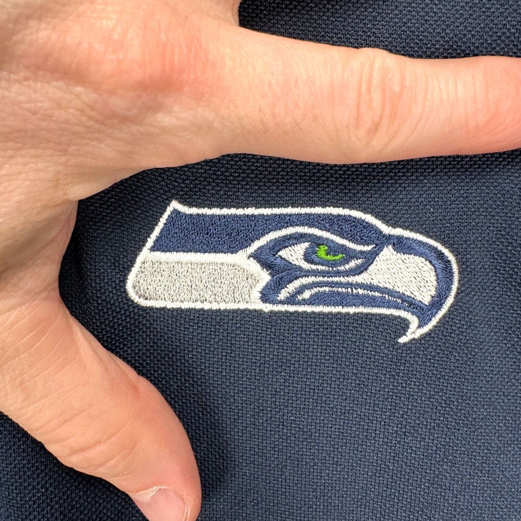 Vintage Seattle Seahawks Antigua Polo Shirt Mens Small Navy Blue Rugby Athletic Shirt Size US S / EU 44-46 / 1 - 7 Thumbnail