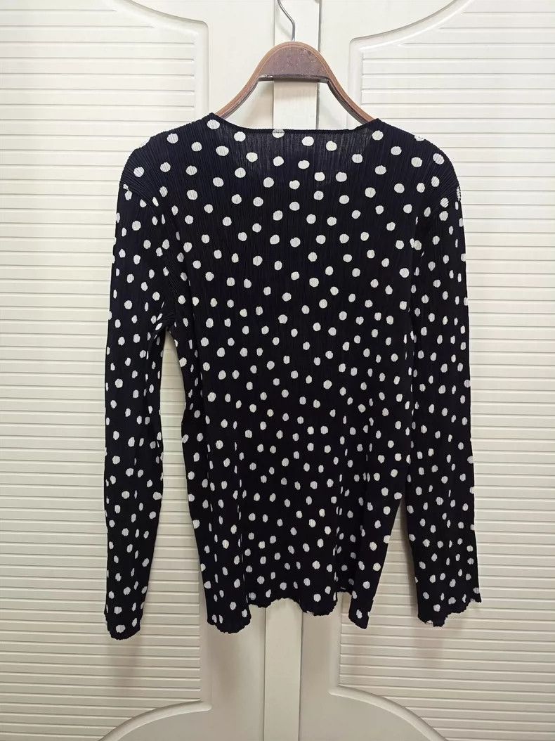 Issey Miyake Issey Miyake Toothpick polka dot top Size M / US 6-8 / IT 42-44 - 2 Thumbnail