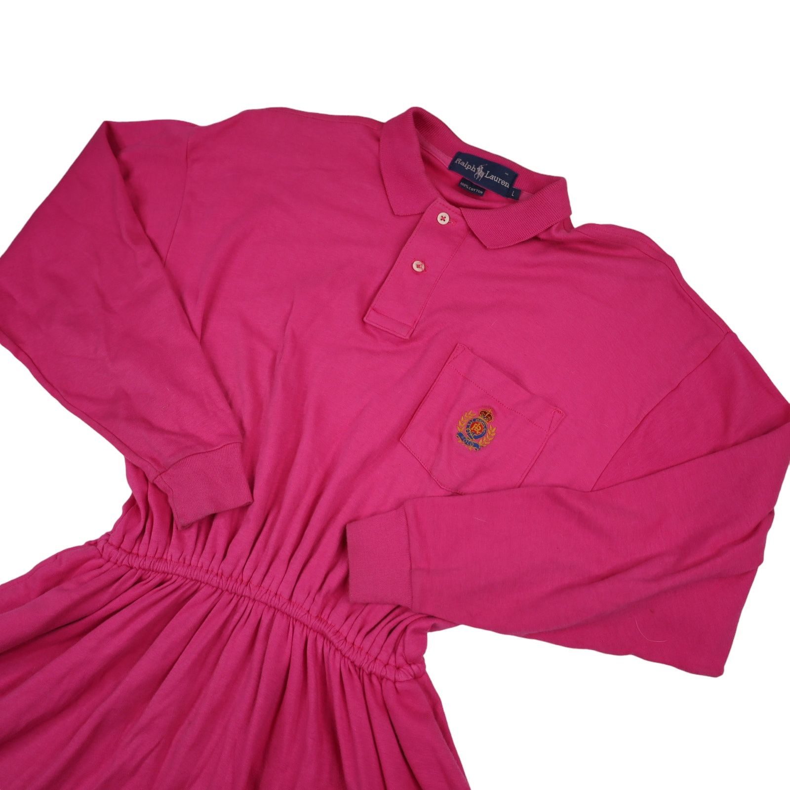Polo Ralph Lauren × Vintage Vintage Polo Ralph Lauren Cookie Crest Dress Size L / US 10 / IT 46 - 2 Thumbnail