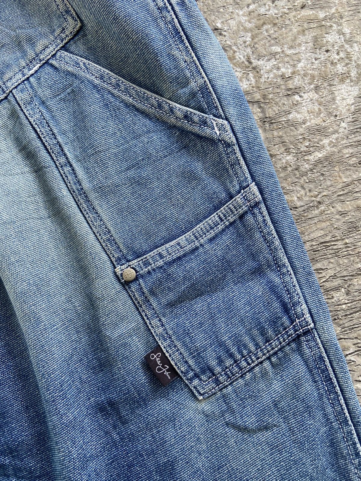 Sean John 2000s Sean John - JNCO Hip Hop Style Baggy Denim Pants Size US 35 - 11 Thumbnail