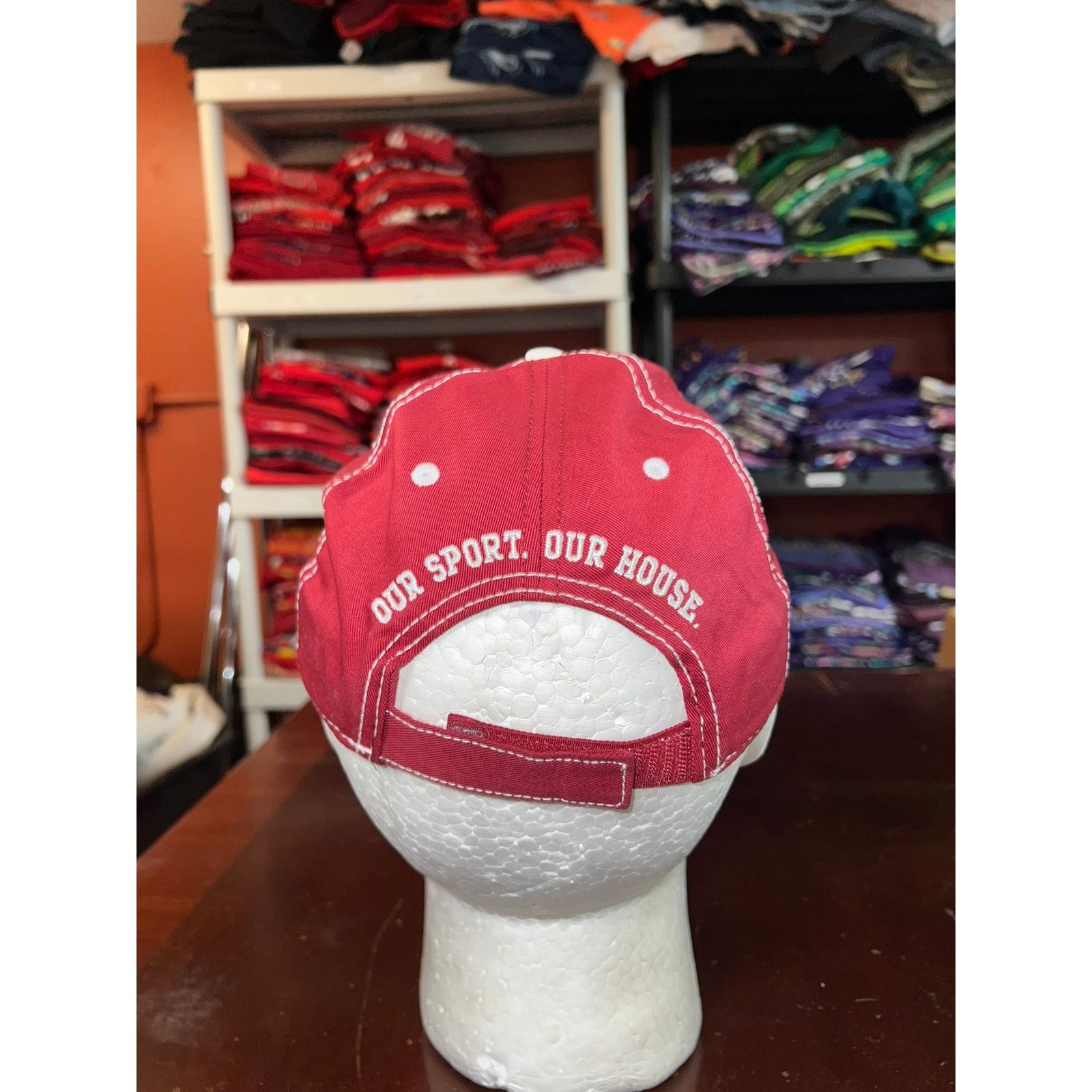 NASCAR Nascar Hall Of Fame Hat Charlotte Red White Cap Headwear Size ONE SIZE - 5 Thumbnail