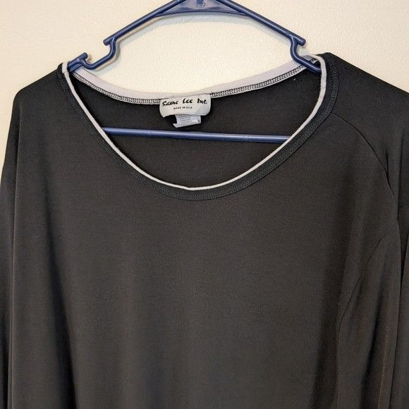 Other Vintage 2X Black Tunic Dress Lettuce Hem Artsy Goth Hallowee Size XXL / US 16-18 / IT 52-54 - 5 Thumbnail