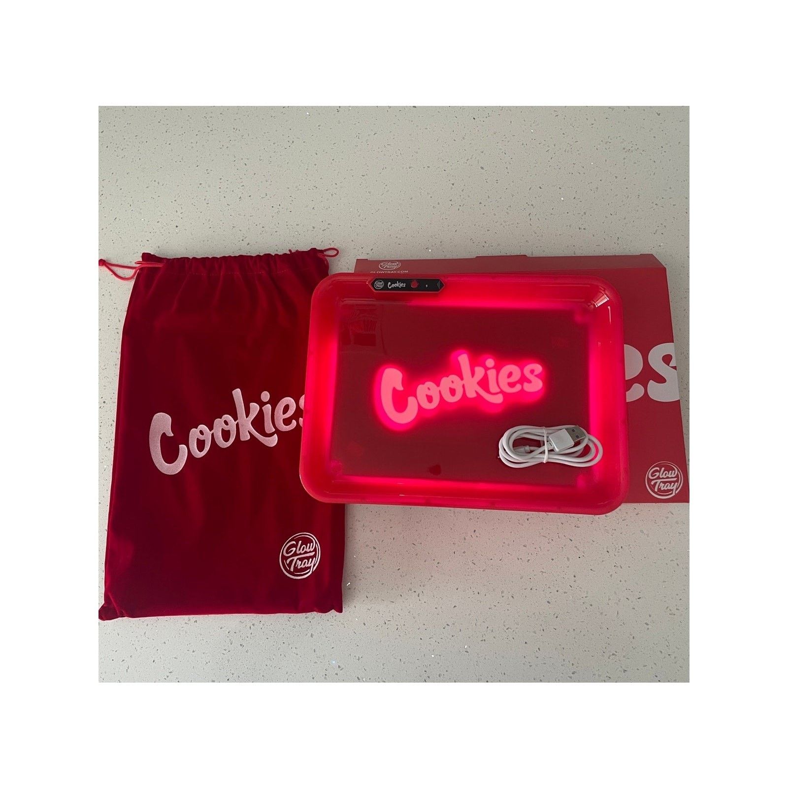 Cookies Cookies Rolling Tray Huntz Red LED Glow NEW Size ONE SIZE - 5 Thumbnail