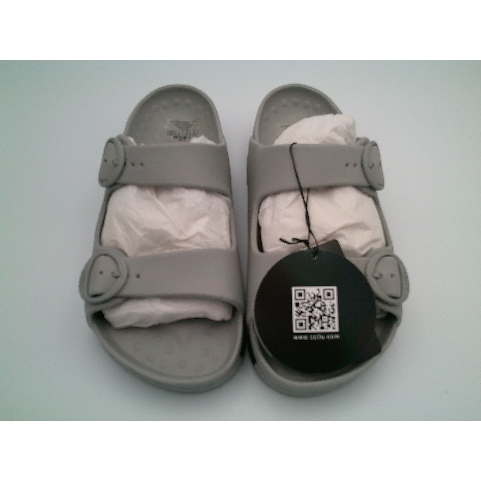 Other CCILU Horizon Check Sandal Size 8 Gray and Black Size US 8 / IT 38 - 1 Thumbnail