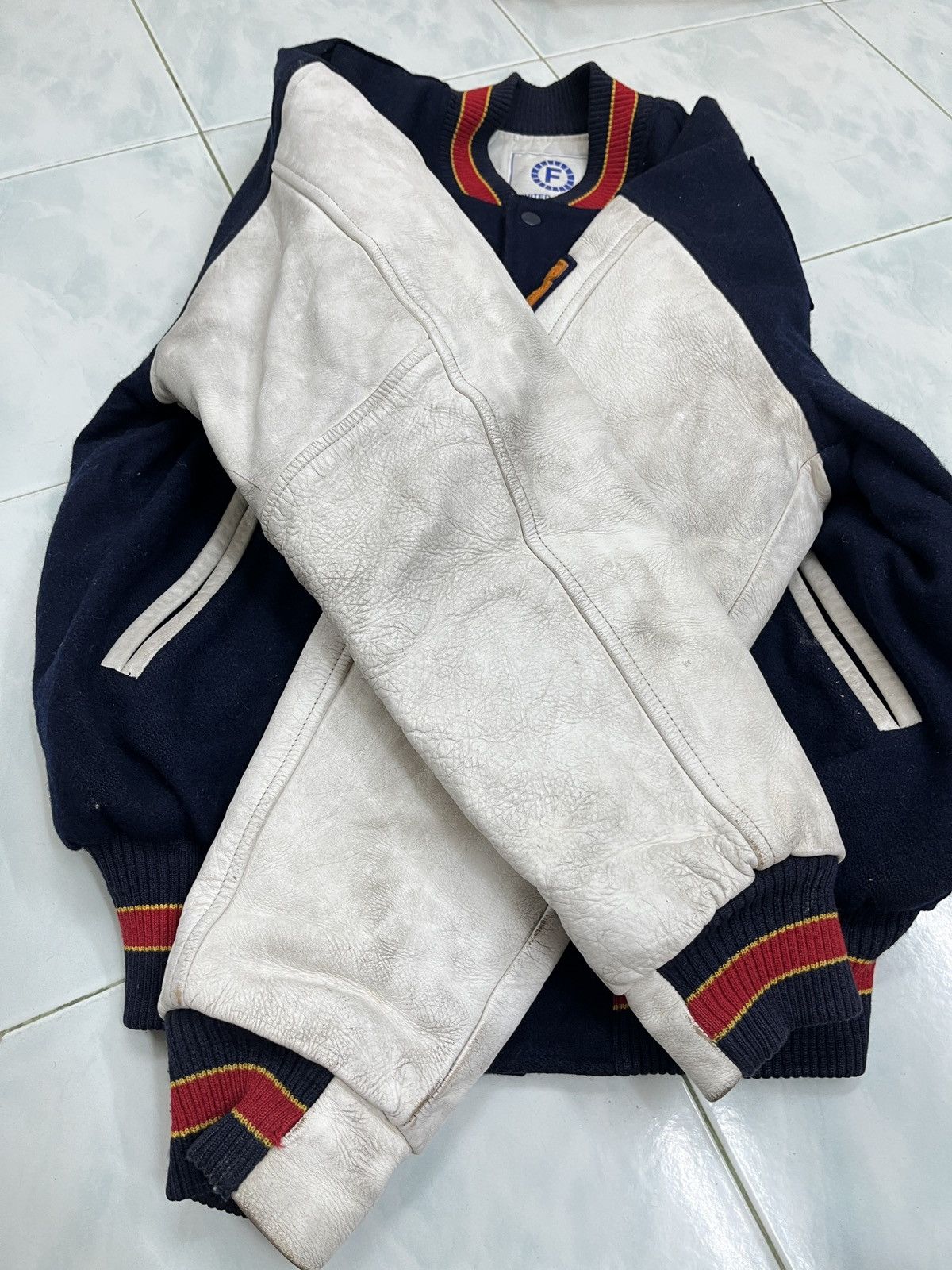 Japanese Brand 🔥🔥🔥ARCHIVE UNITED FORUS MEAN FIGHTERS VARSITY JACKET Size US M / EU 48-50 / 2 - 23 Thumbnail