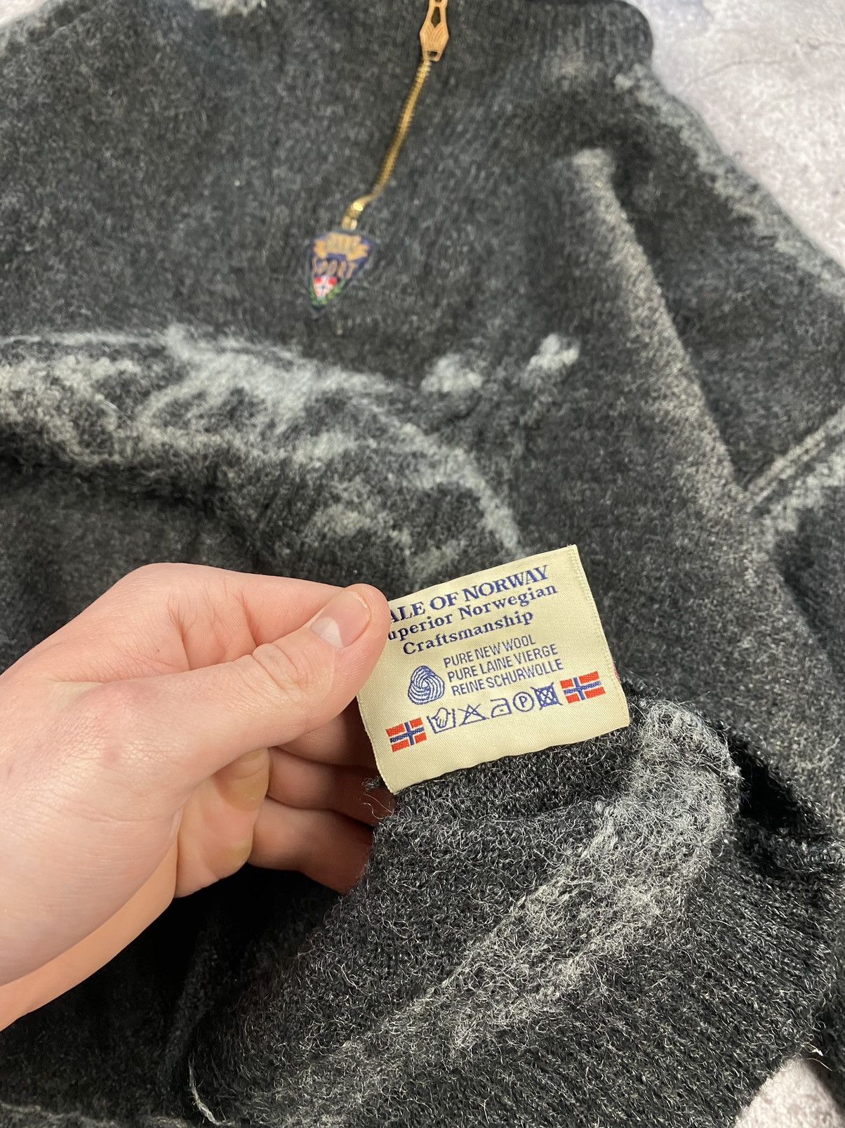 Dale Of Norway × Vintage Vintage Dale Of Norway Knit 1/4 Sweater Rare Outdoor Life Size US M / EU 48-50 / 2 - 7 Thumbnail