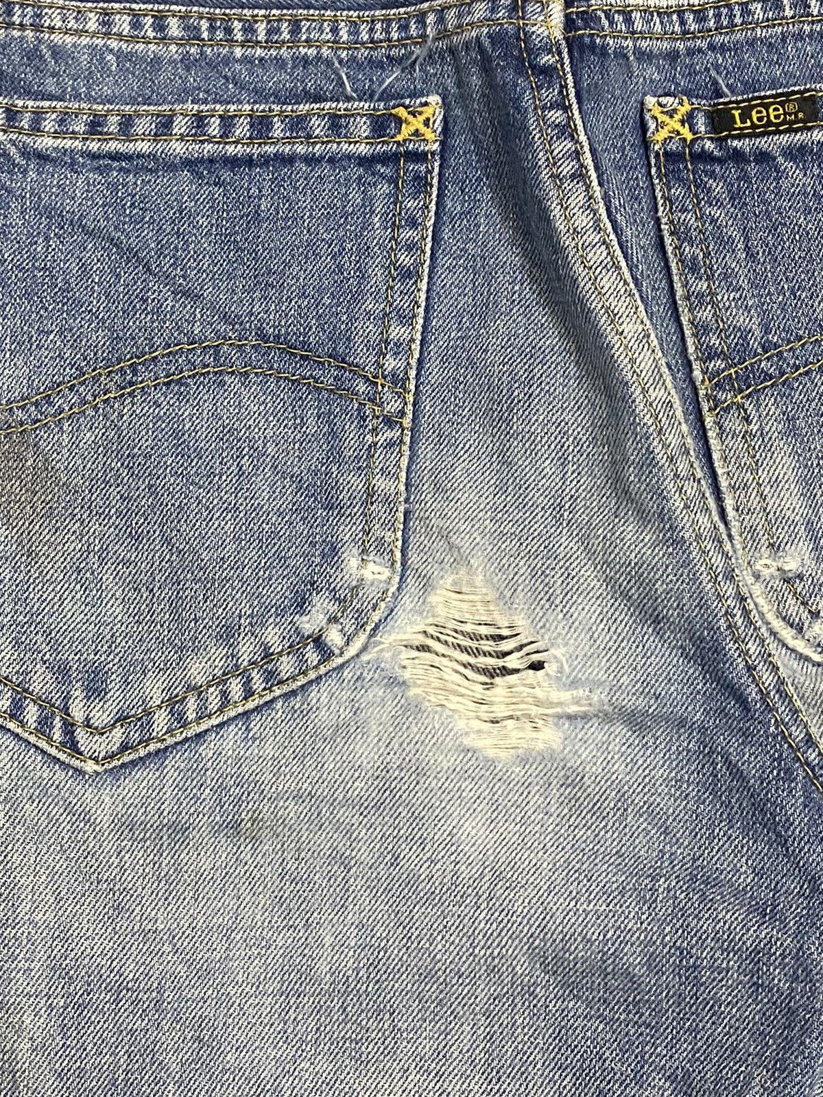 Lee Vintage Lee Riders Faded Wash Distressed Bootcut Jeans Size US 28 / EU 44 - 9 Thumbnail