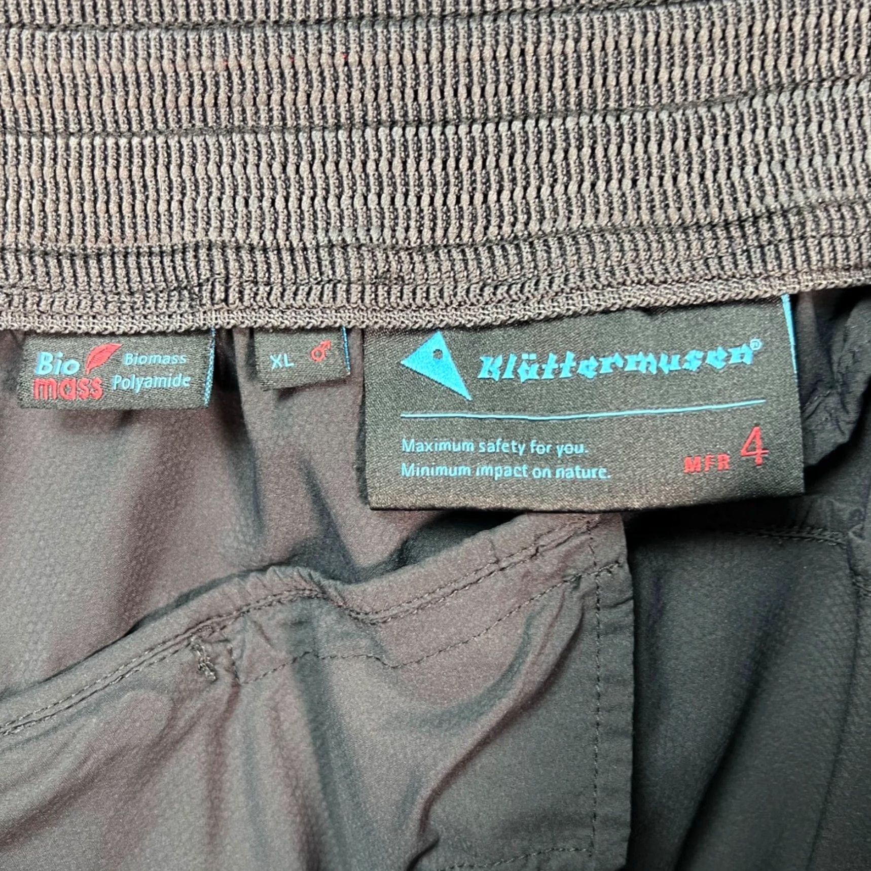 Vintage Klättermusen Mens XL Biomass Polyamide Black Hiking Athletic Shorts Size US 36 / EU 52 - 3 Thumbnail
