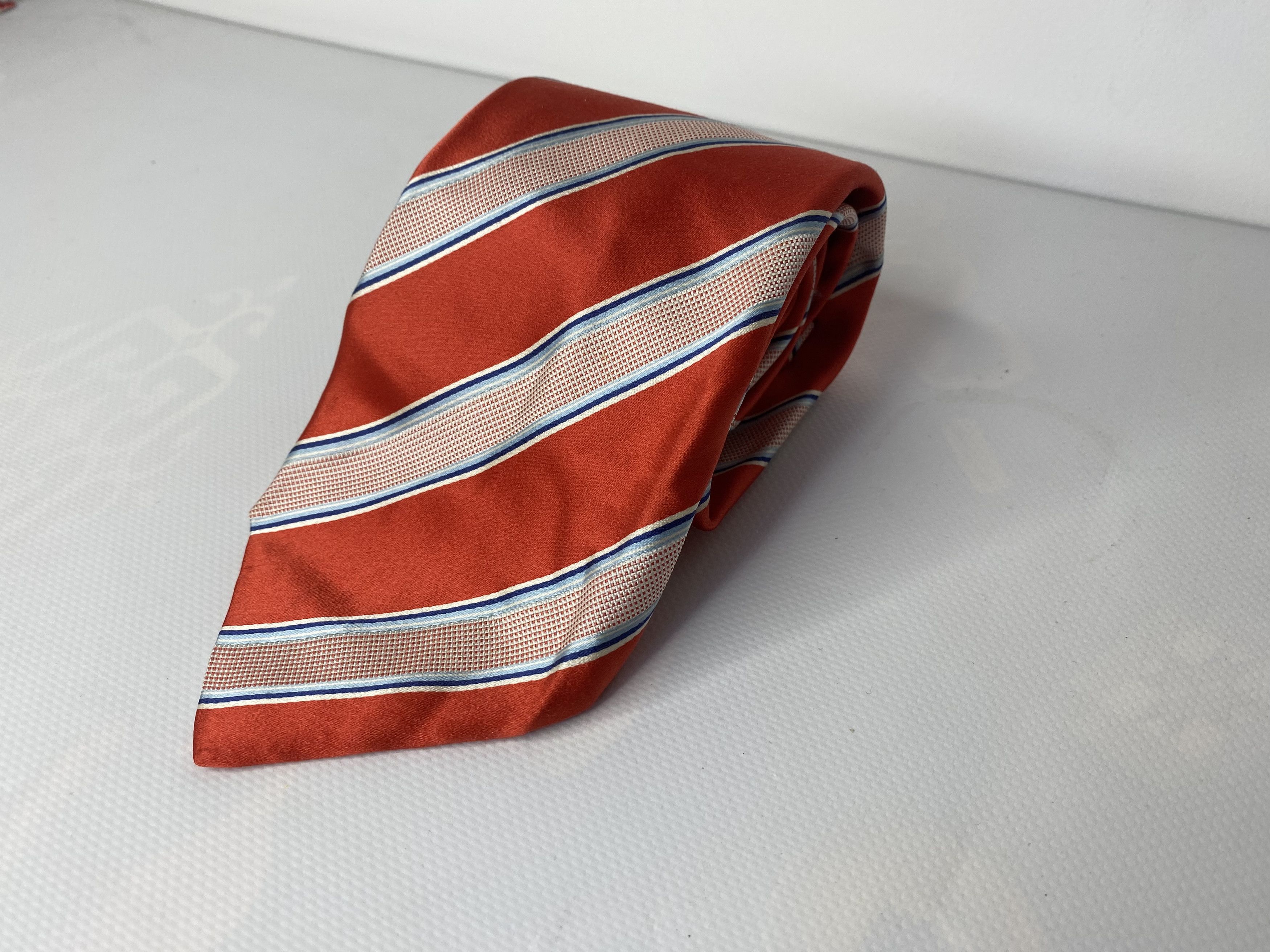 Kith VINTAGE KITON NAPOLI SILK TIE GEOMETRIC RED MADE IN ITALY Size ONE SIZE - 1 Thumbnail