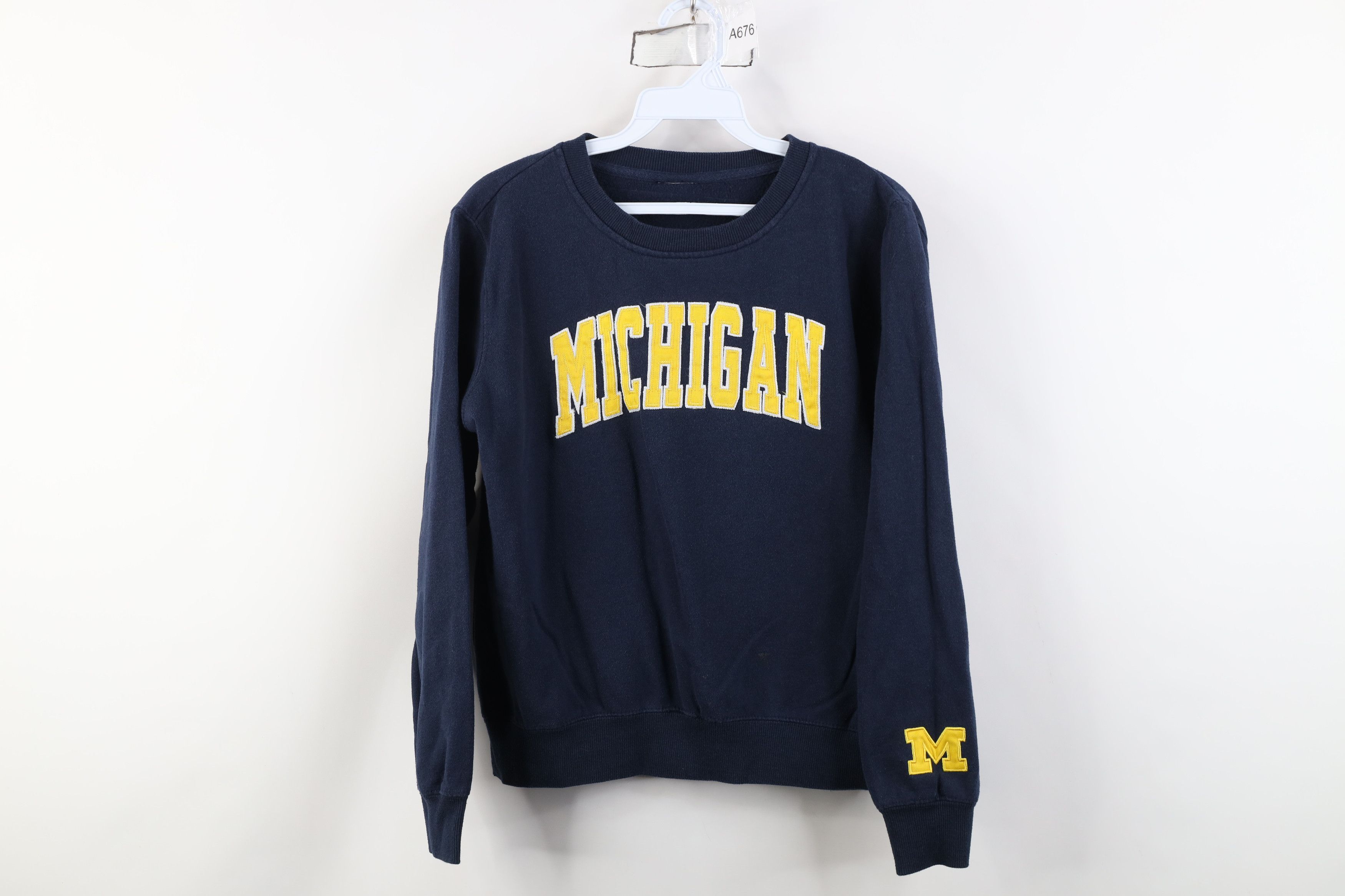 Vintage Vintage 90s University of Michigan Crewneck Sweatshirt Size XS / US 0-2 / IT 36-38 - 1 Thumbnail