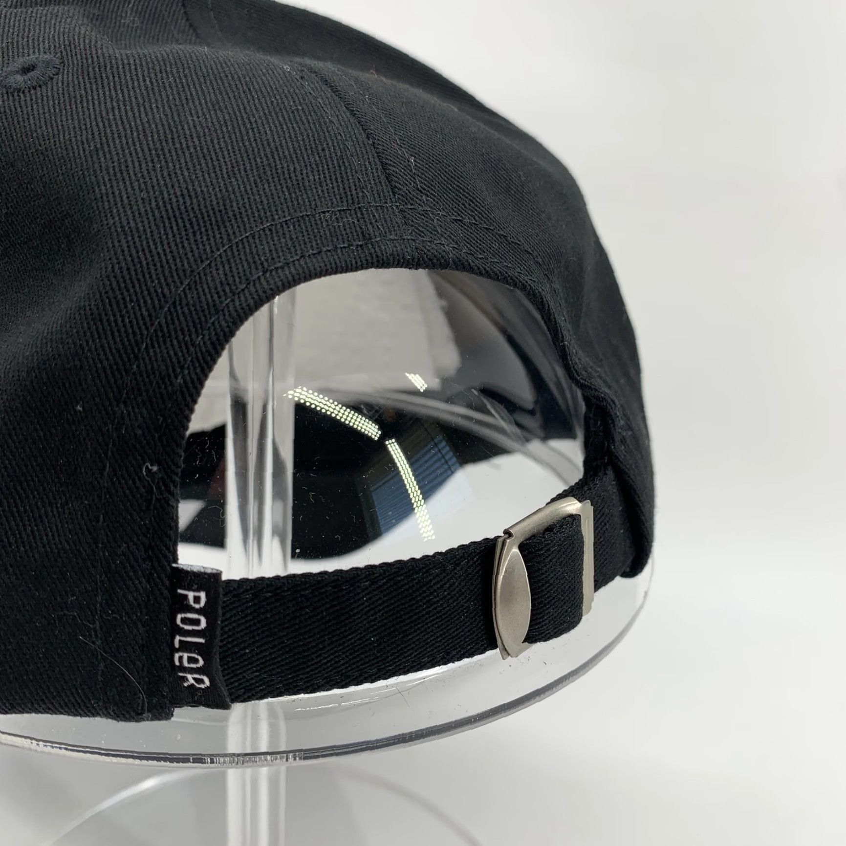 Poler Poler Pedal Dad Hat Cap Strap Back Mens Black One Size Cotton Twill Adjustable Casual Outdoor Six-Panel Logo Flower Eye Size ONE SIZE - 3 Thumbnail