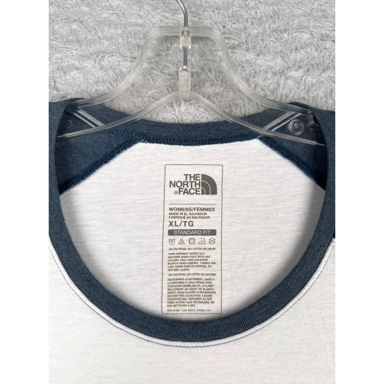 The North Face The North Face Women's T-Shirt XL Blue Short Sleeve Raglan Cotton Outdoor Casual Size XL / US 12-14 / IT 48-50 - 7 Thumbnail