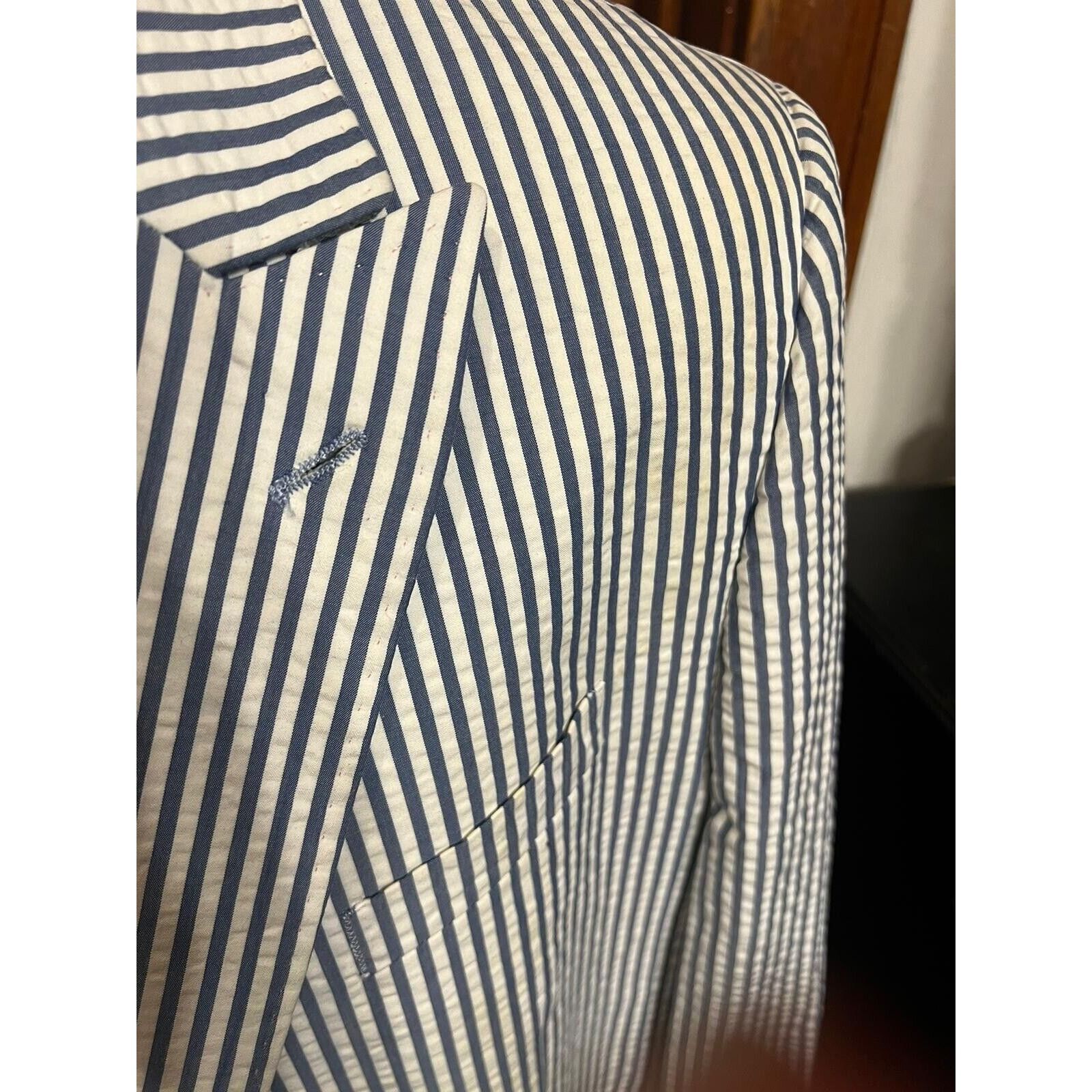 Robert Graham Robert Graham Sports Coat Blazer 44 R Cotton Size 44R - 4 Thumbnail