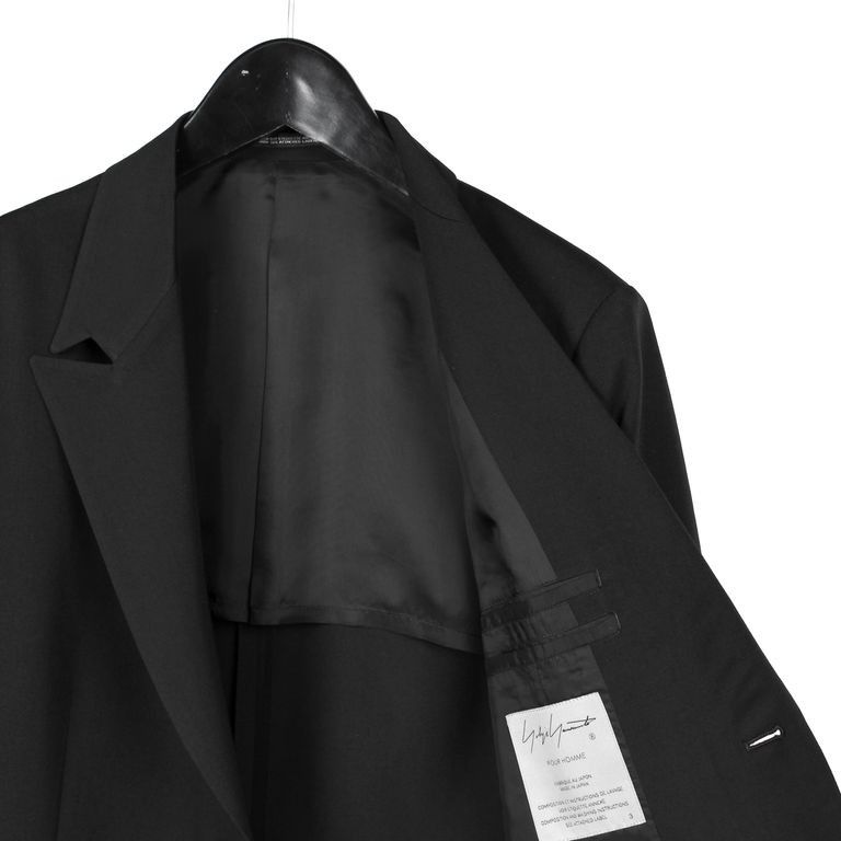 Yohji Yamamoto Yohji Yamamoto Pour Homme HOOK COLLAR 5 SINGLE JACKET BLAZER Size US M / EU 48-50 / 2 - 9 Thumbnail