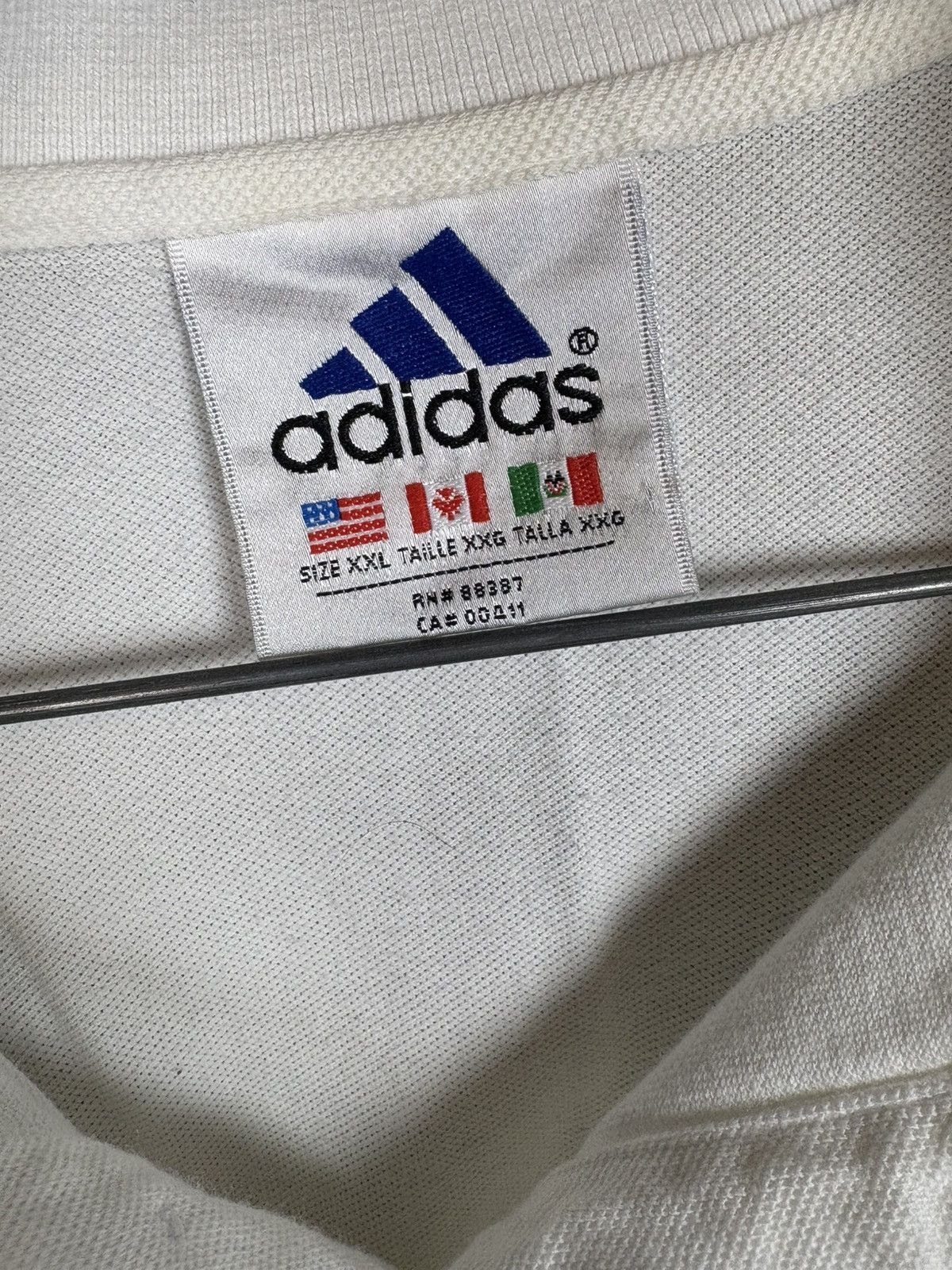 Adidas × Designer × Vintage 1990s Vintage adidas Polo shirt Size US XXL / EU 58 / 5 - 3 Thumbnail