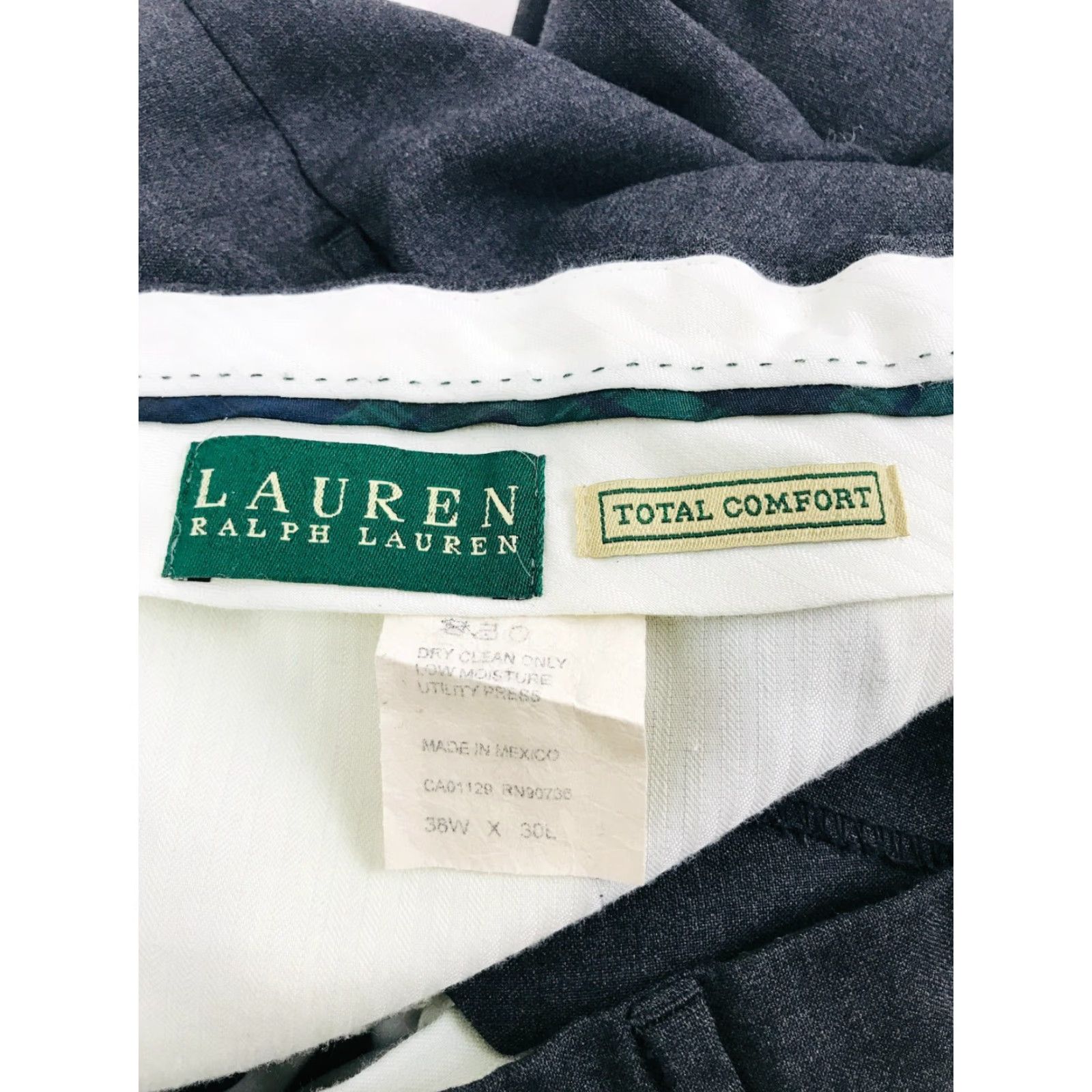 Ralph Lauren Lauren Ralph Lauren Pants Women's Size 38x30 Dark Gray High Rise Waist Tab Size 25" / US 0 / IT 36 - 6 Thumbnail