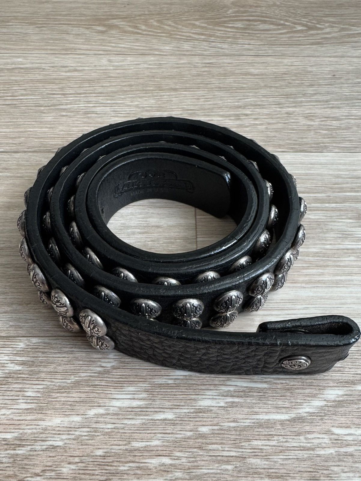 Chrome Hearts Studded 1inch belt strap Size 34 - 1 Thumbnail