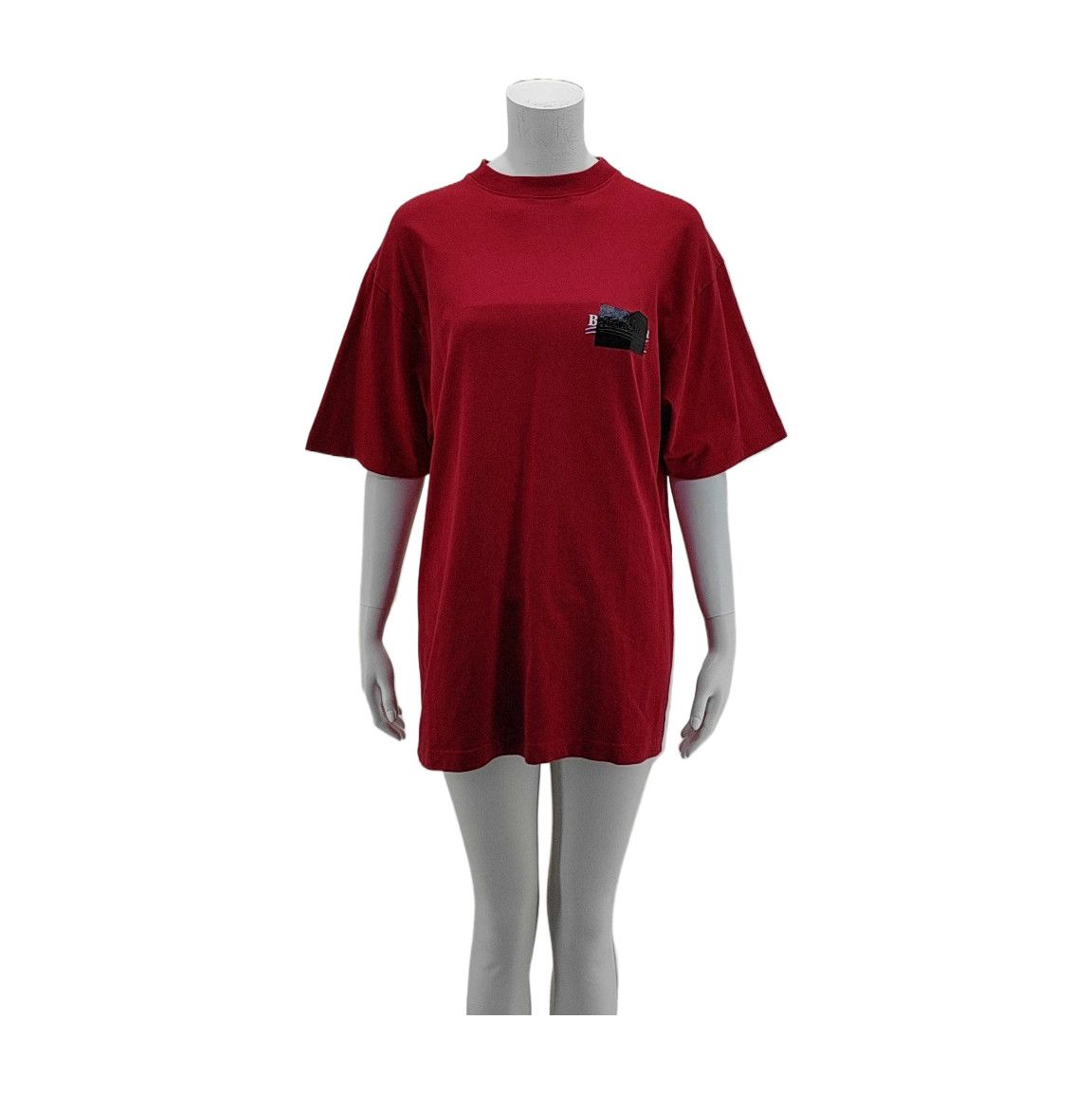 Balenciaga Balenciaga Red Logo T-Shirt Size XXS Size XXS / US 00 / IT 34 - 1 Thumbnail
