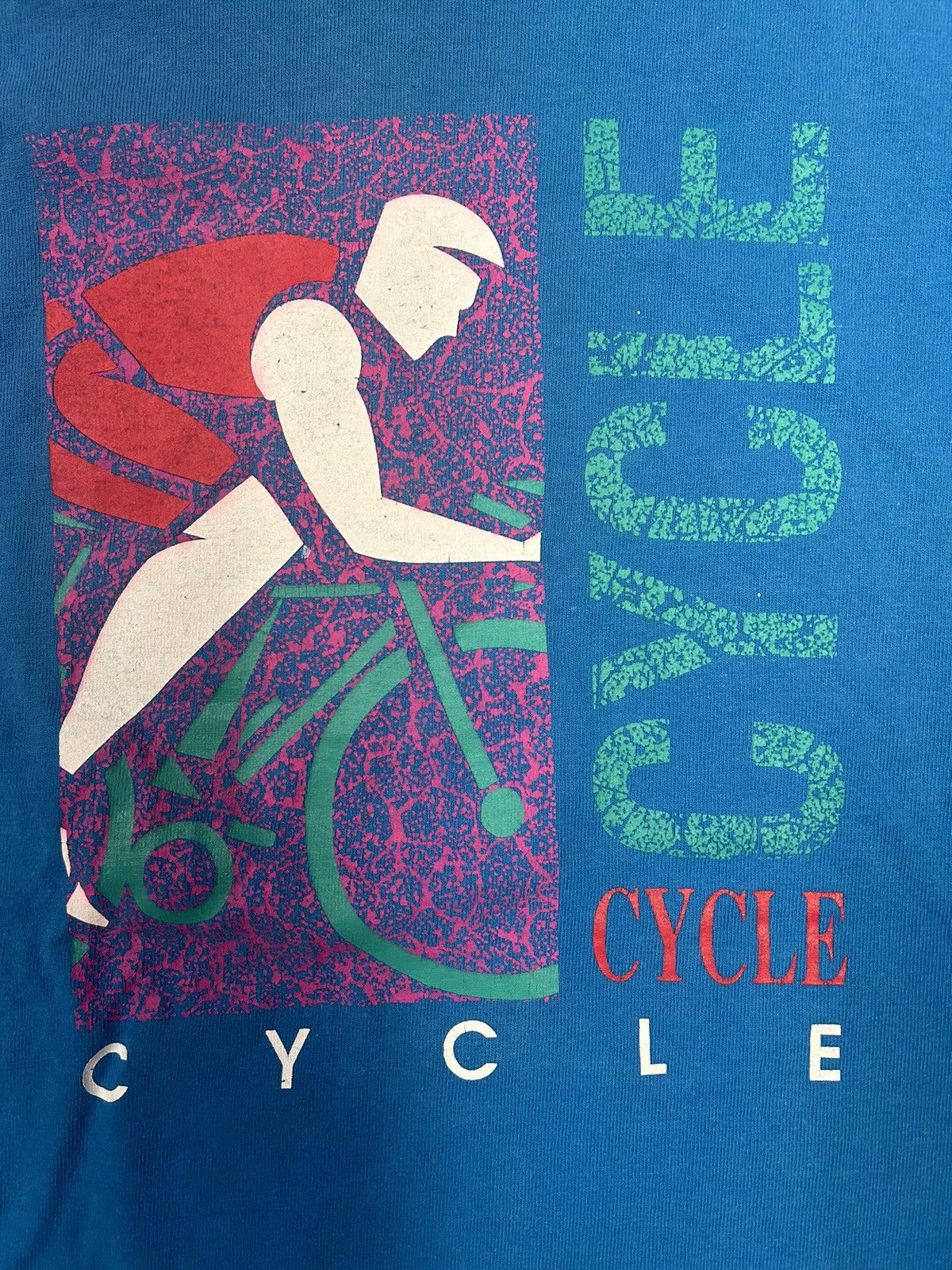 Vintage Crazy Vintage 90s Essential Cycle Longsleeve Graphic T-Shirt Size US L / EU 52-54 / 3 - 2 Thumbnail