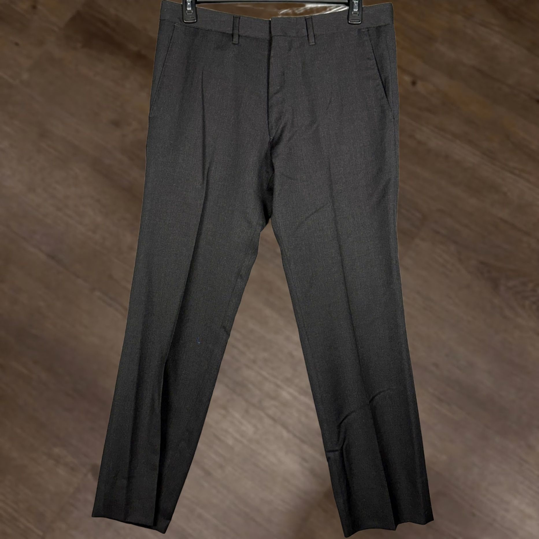Hugo Boss Hugo Boss Cagan1-US Wool Pants Mens 34R Gray Straight Leg Dress Flat Front EUC Size US 34 / EU 50 - 1 Thumbnail