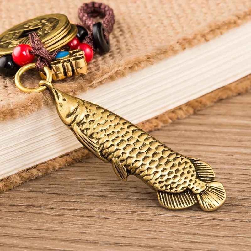 Other Lucky Fish Keyring Car Keychain Brass Hanging Charms Size ONE SIZE - 3 Thumbnail