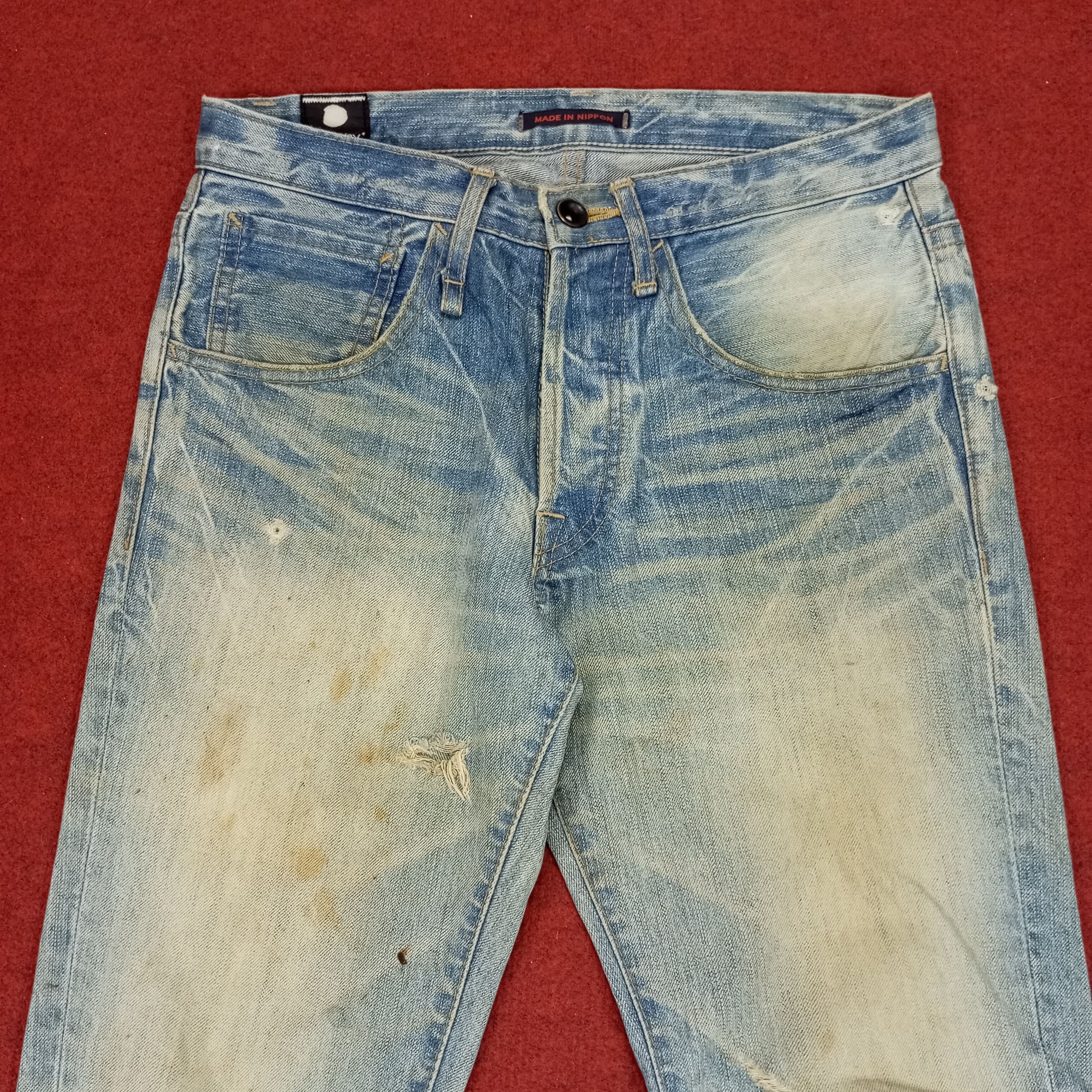 Japanese Brand Blue Way Japanese Brand Fashion Style Distressed Jeans Size US 29 - 2 Thumbnail