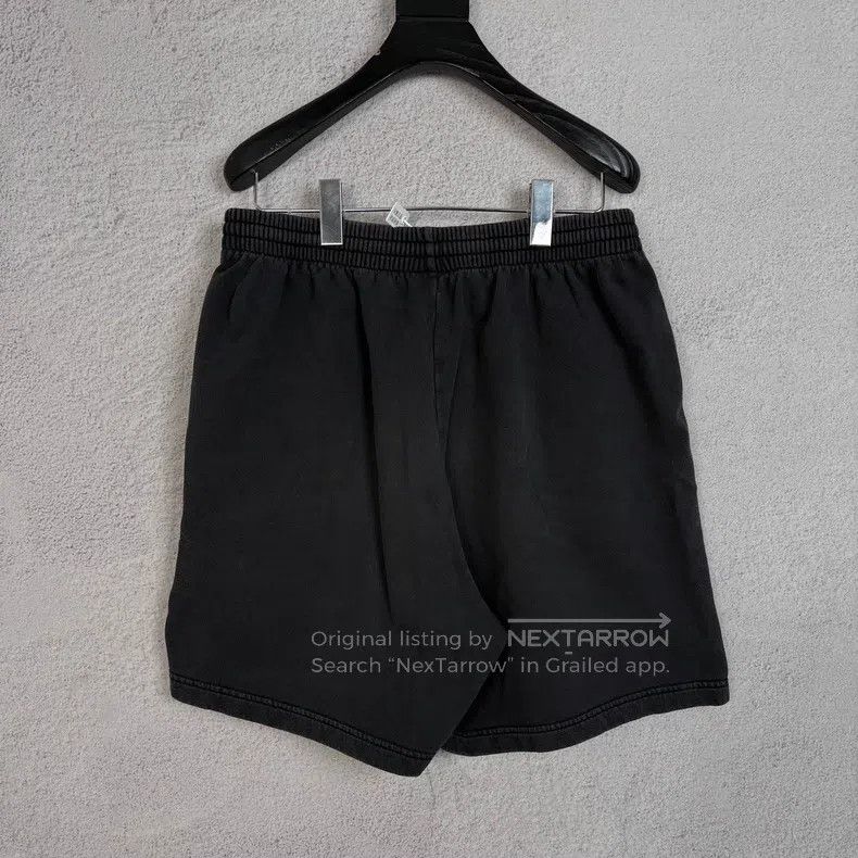 Balenciaga Balenciaga size S Black Distressed Washed Drawstring Short Size US 27 - 2 Thumbnail