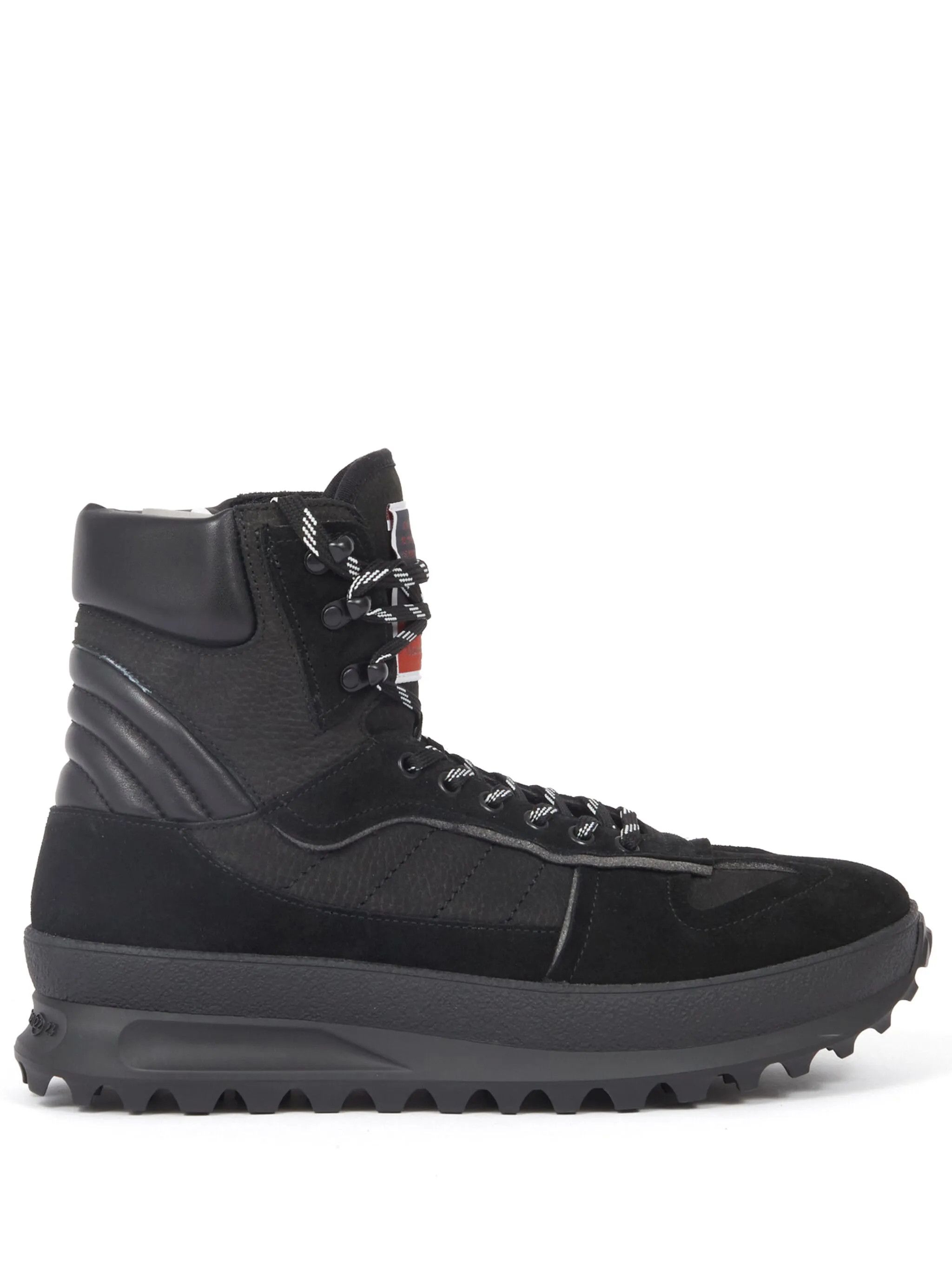 Maison Margiela o1w1db10525 Climber Leather Hi-Top Sneakers in Black Size US 10 / EU 43 - 1 Thumbnail