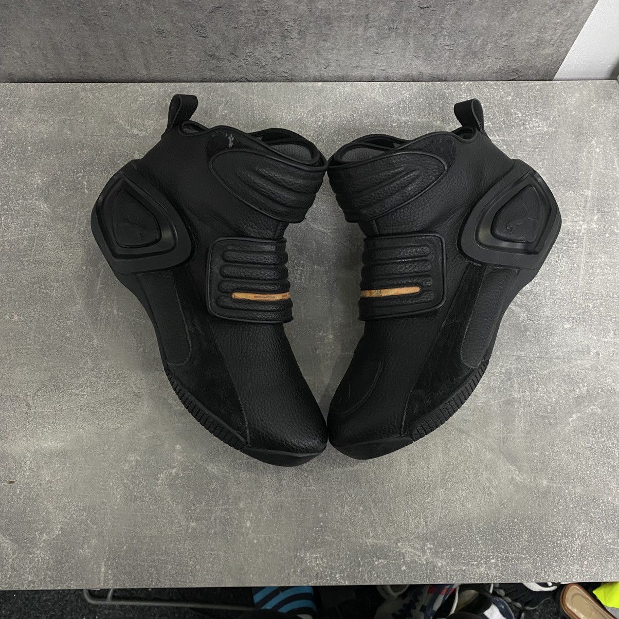 Puma Vintage Puma Leather Motorcycle Bike Boots Black Shoes High Size US 11.5 / EU 44-45 - 2 Thumbnail