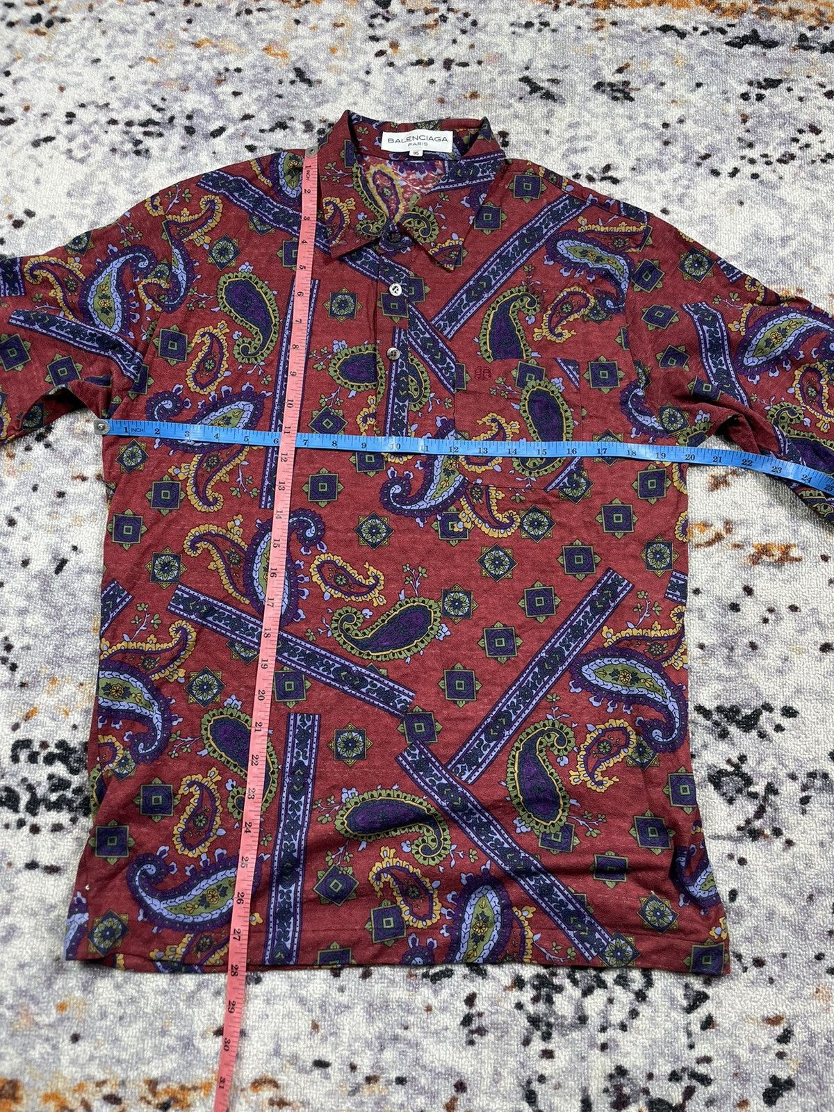 Balenciaga Rare Vintage Balenciaga bandana Polo Shirts Longsleeve Size US M / EU 48-50 / 2 - 10 Thumbnail