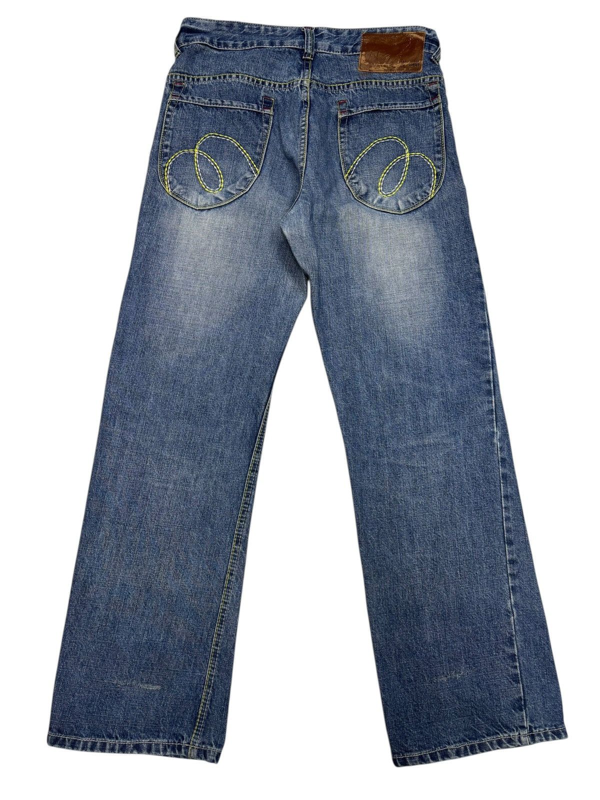 Tornado Mart FLARE JEANS MILI❤️MILI TORNADO MART STYLE 90s JAPANESE DENIM Size US 32 / EU 48 - 8 Thumbnail