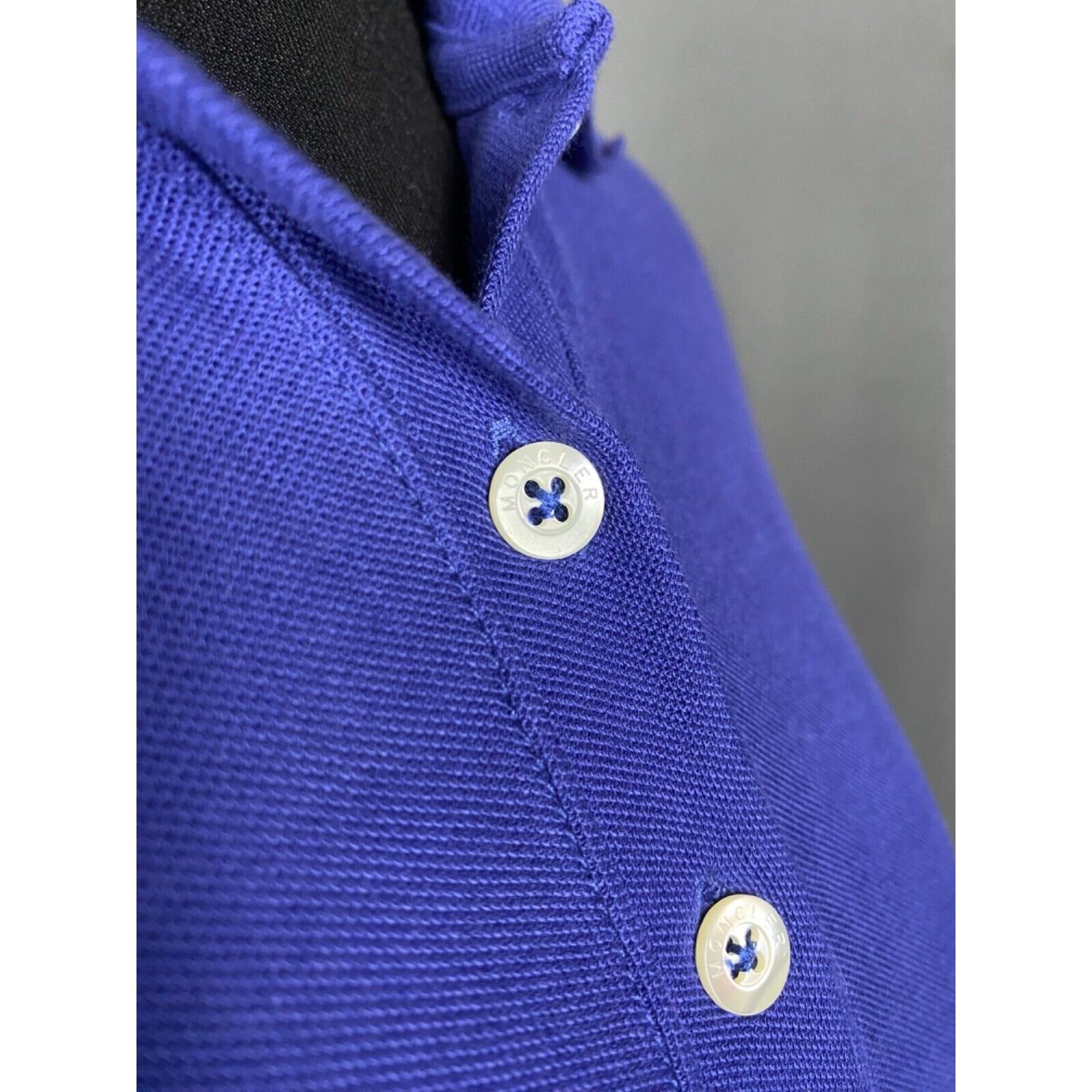 Moncler Moncler Women's Blue Polo T-Shirt Size XS Size XS / US 0-2 / IT 36-38 - 8 Thumbnail