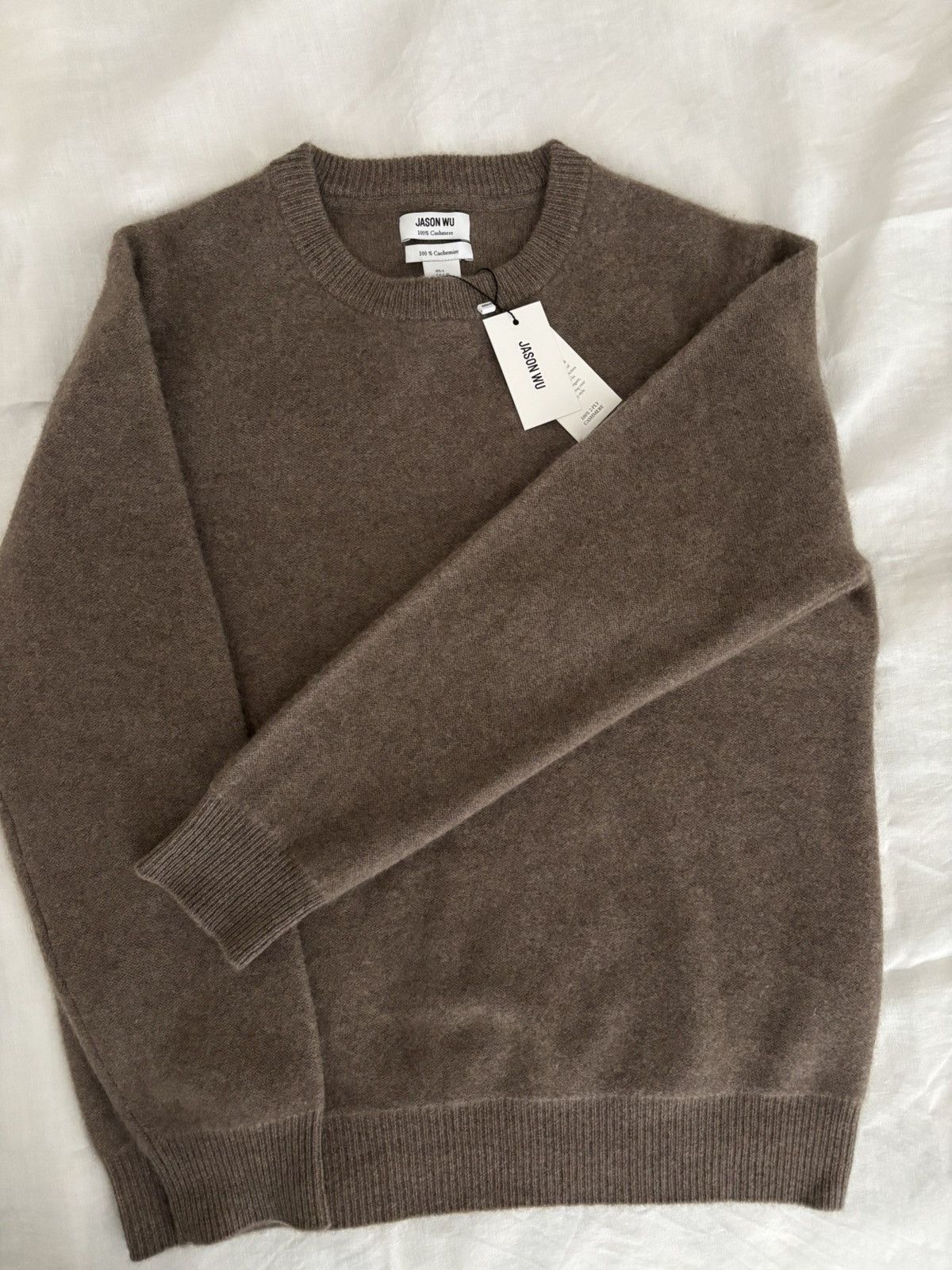 Jason Wu NWT Jason Wu 100% Cashmere Slouchy Crewneck L/XL Size L / US 10 / IT 46 - 14 Thumbnail