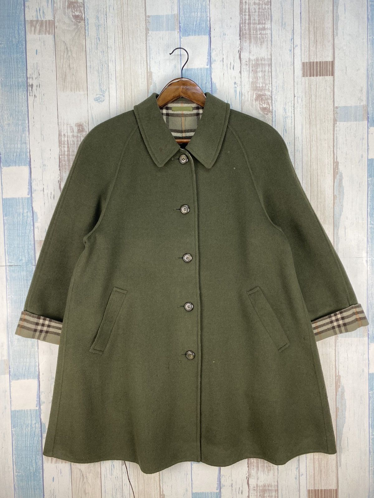Burberry Prorsum × Vintage Vintage Burberrys Prorsum Nova Check Wool Jacket Size US L / EU 52-54 / 3 - 5 Thumbnail