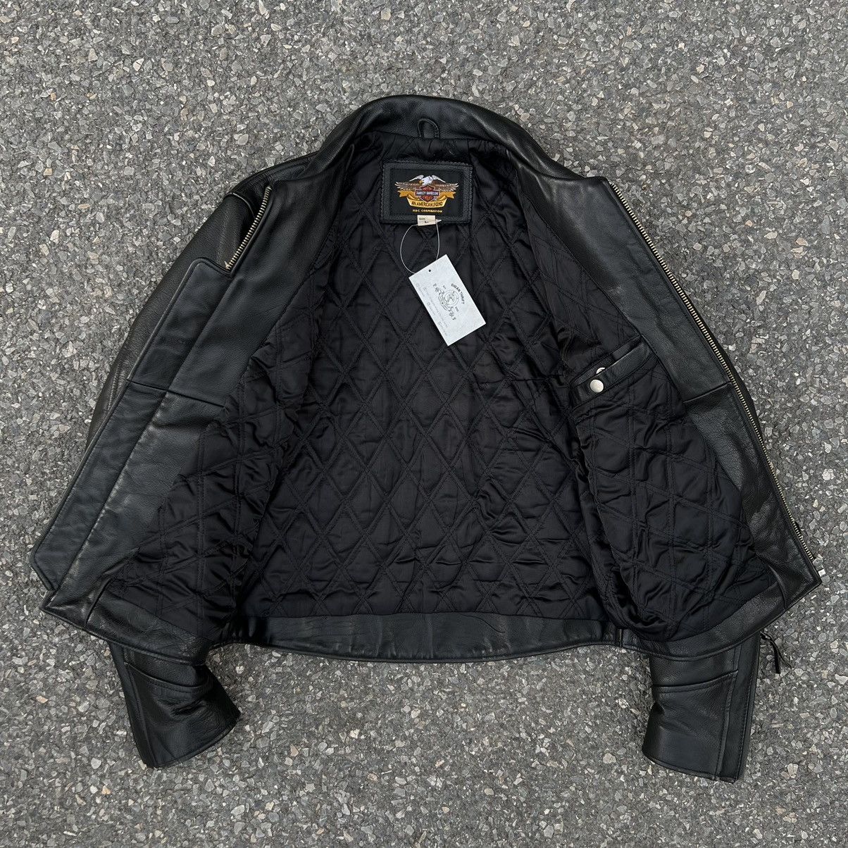 Harley Davidson × Leather Harley-Davidson USA Flag Leather Jacket Size US L / EU 52-54 / 3 - 7 Thumbnail