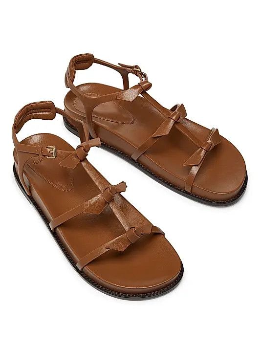 Alexandre Birman os11x0326 Slim Lolita Leather Sandals in Brown Size US 8 / IT 38 - 4 Thumbnail