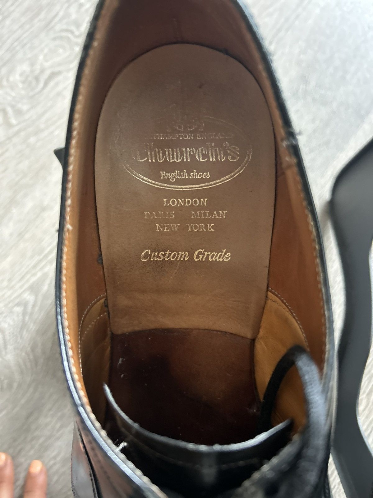 Church's Churchs black cap toe Oxford Size US 10 / EU 43 - 2 Thumbnail