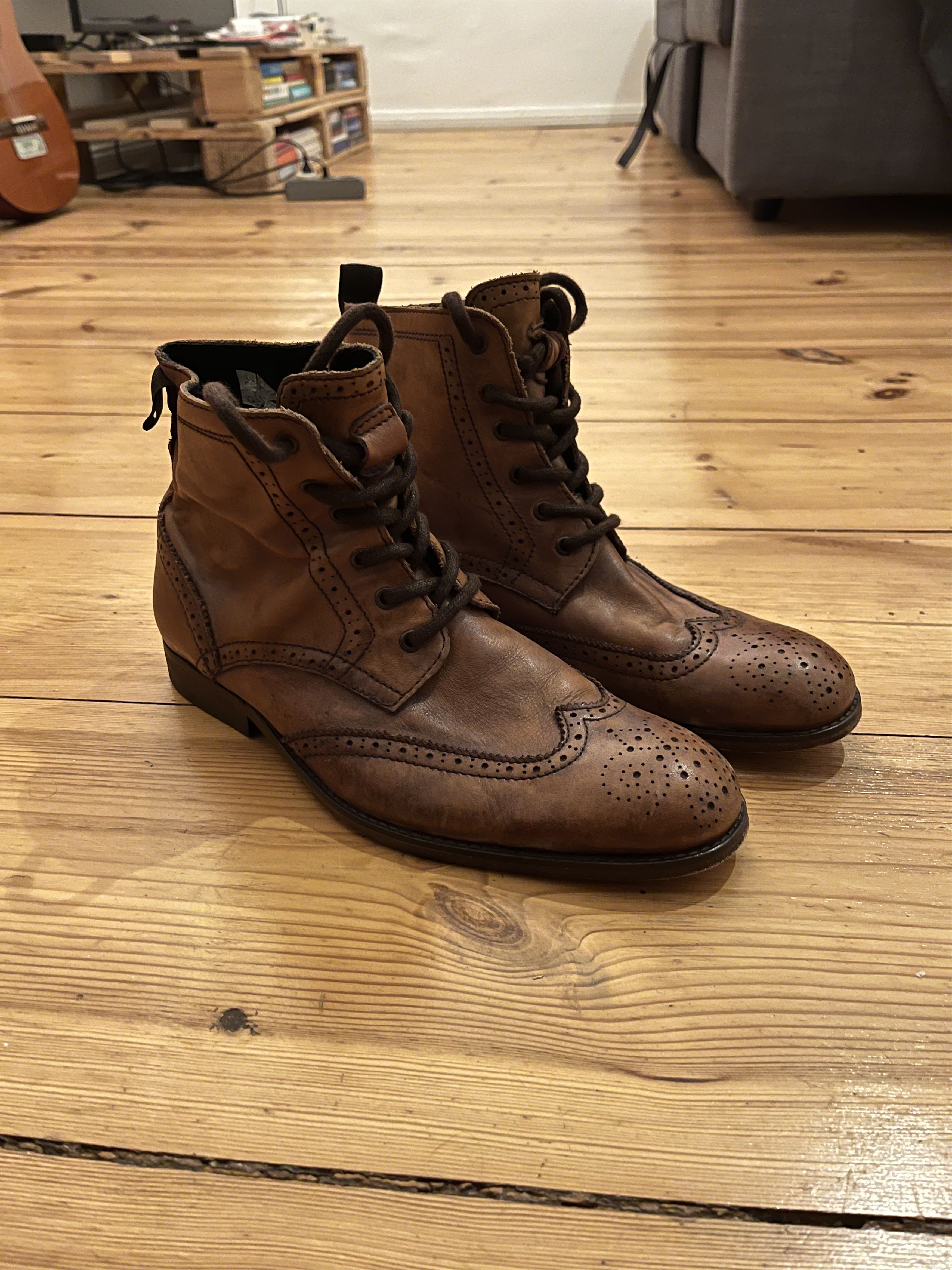 Hudson Hudson Lederstiefel, Stiefelette, Boots. Gr. 42 Size US 9 / EU 42 - 1 Thumbnail