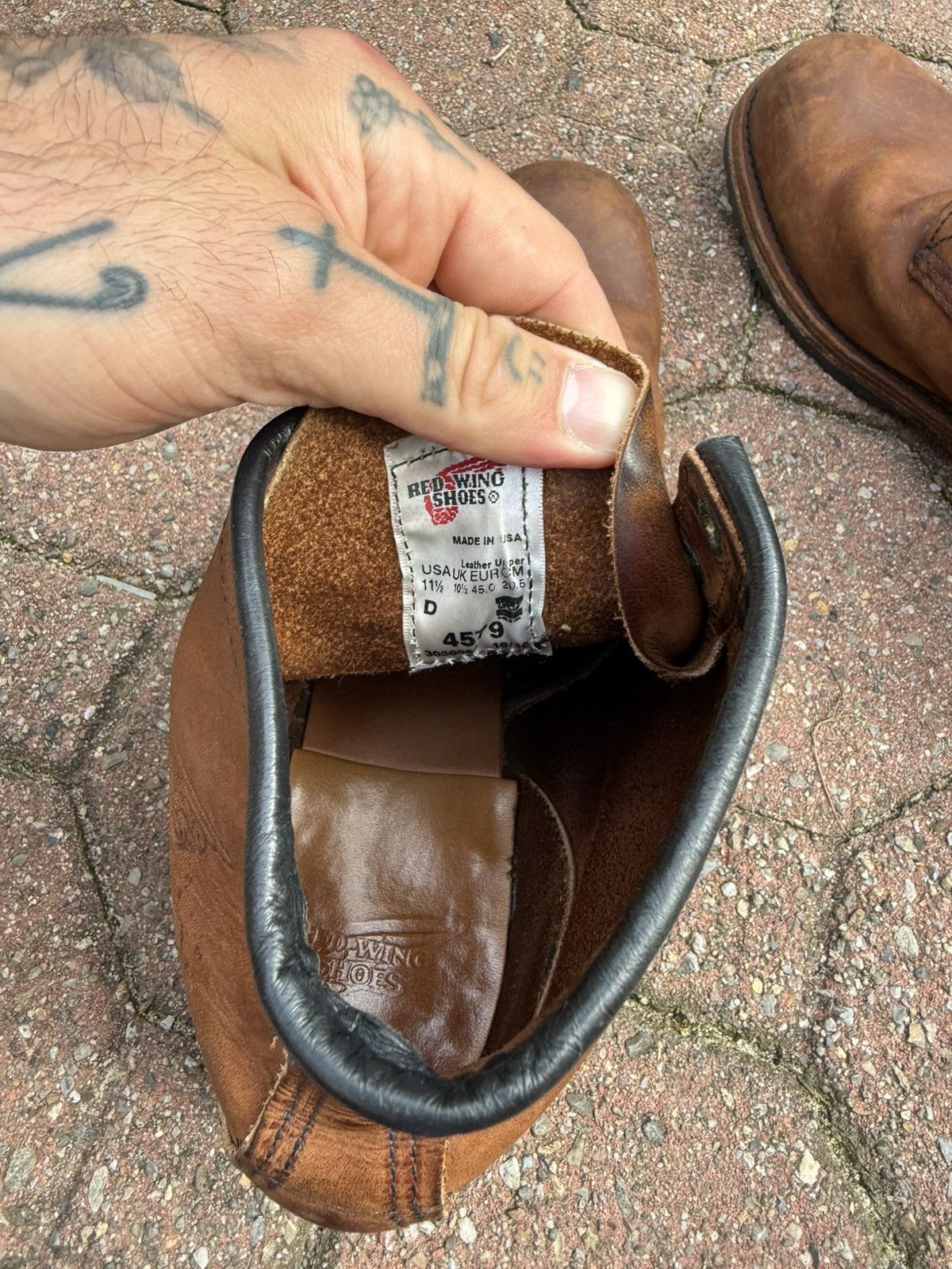 Red Wing Vintage Red Wing Men's Beckman 4579 Lace Up Brown Boots 11.5 Size US 11.5 / EU 44-45 - 6 Thumbnail