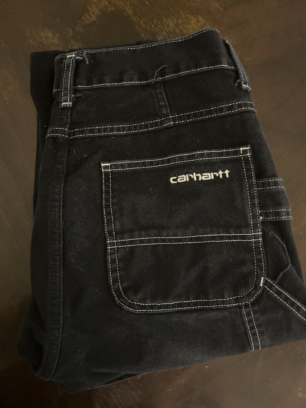Carhartt Wip Carharrt W.I.P Black Double Knee Pant Size US 28 / EU 44 - 2 Thumbnail