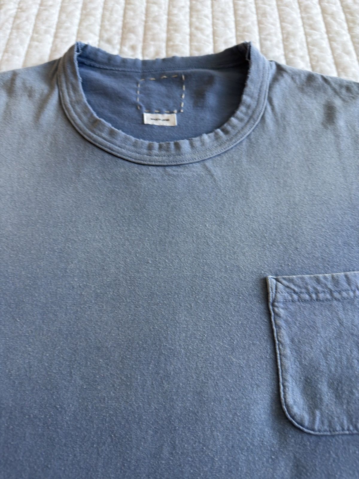 Visvim Visvim Jumbo Crash Tee Size 3 Blue Size US L / EU 52-54 / 3 - 3 Thumbnail