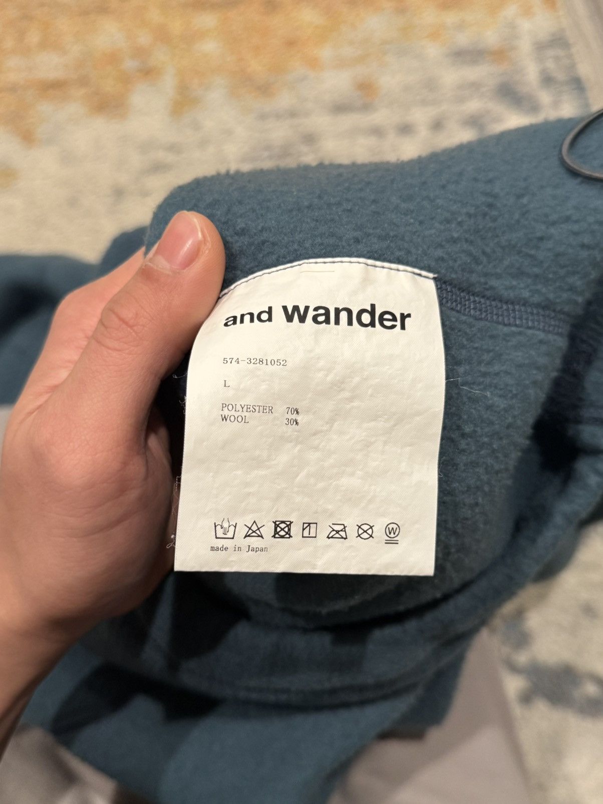 And Wander Wool Fleece Pullover Size US L / EU 52-54 / 3 - 8 Thumbnail