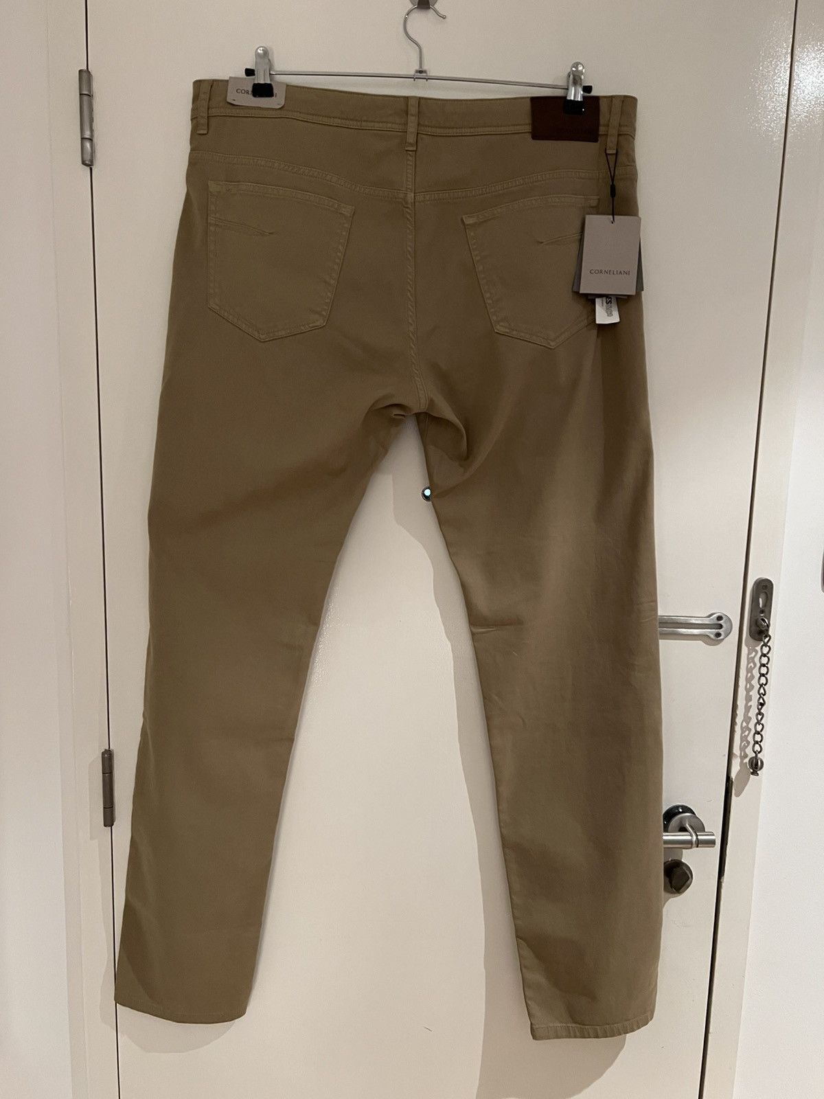 Corneliani CORNELIANI Dyed Beige 40 Regular stretch-denim blend jeans Size US 40 / EU 56 - 5 Thumbnail