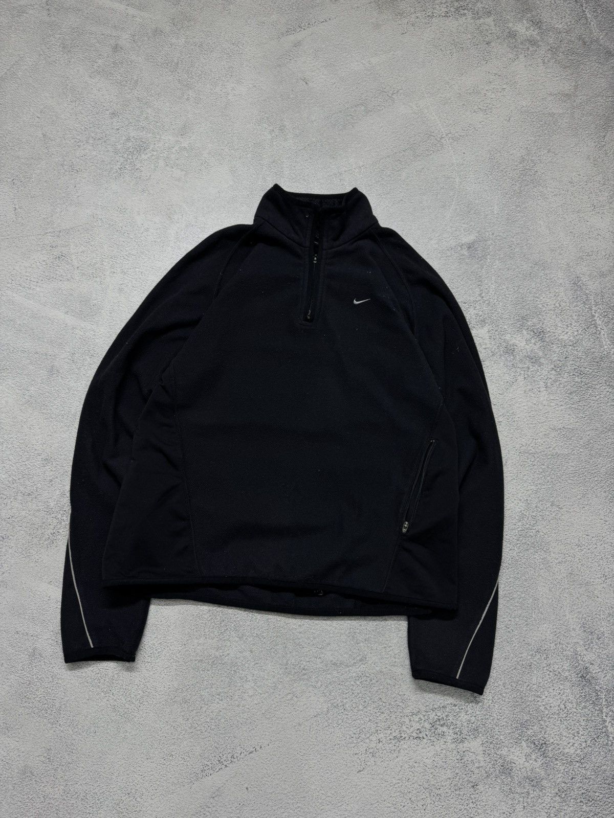 Nike Vintage Y2k Nike Fleece Swoosh 1/4 Zip Sweatshirt 90’s Size M / US 6-8 / IT 42-44 - 1 Thumbnail