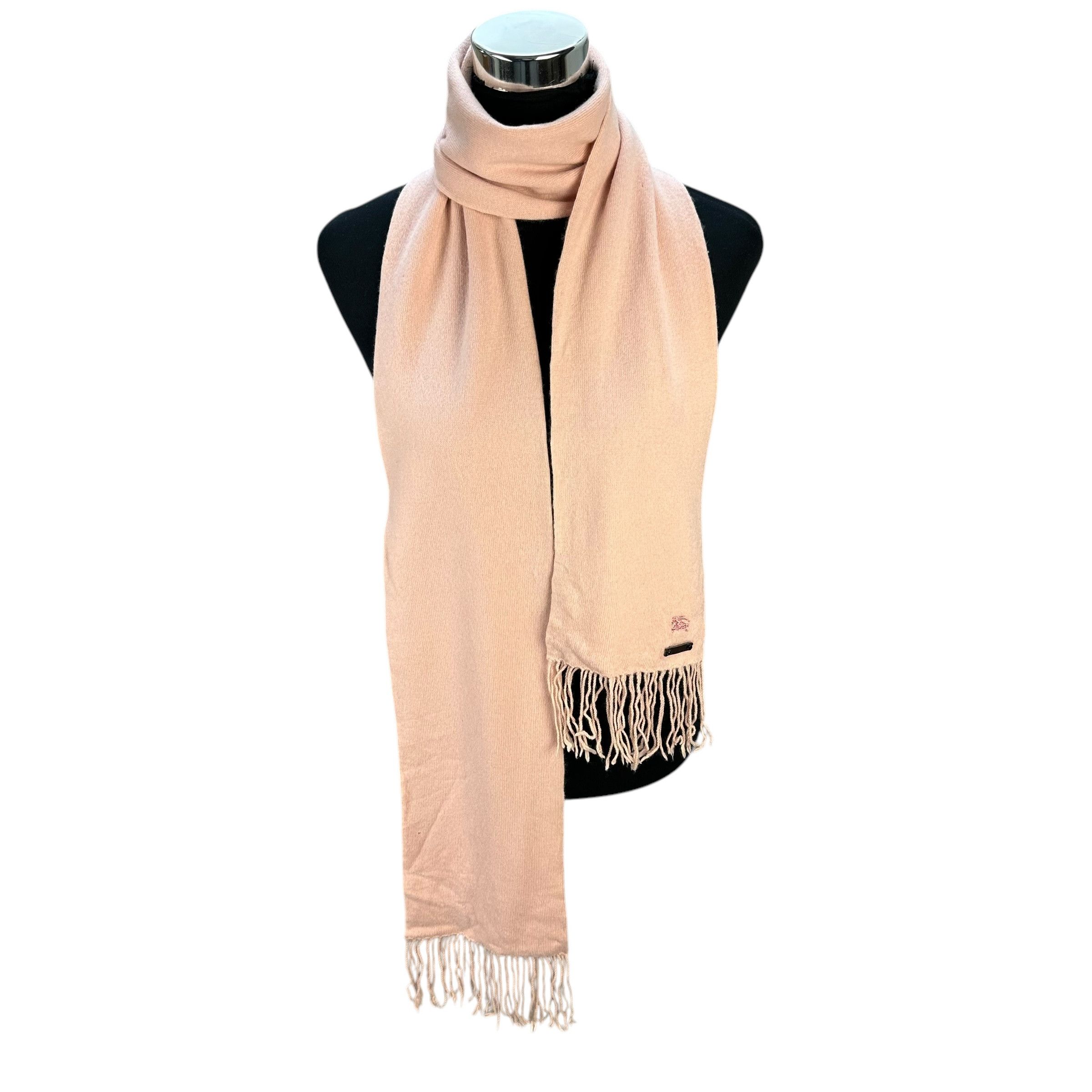Burberry BURBERRY London Blue Label Soft Pink Scarf Muffler #A76-1829 Size ONE SIZE - 1 Thumbnail
