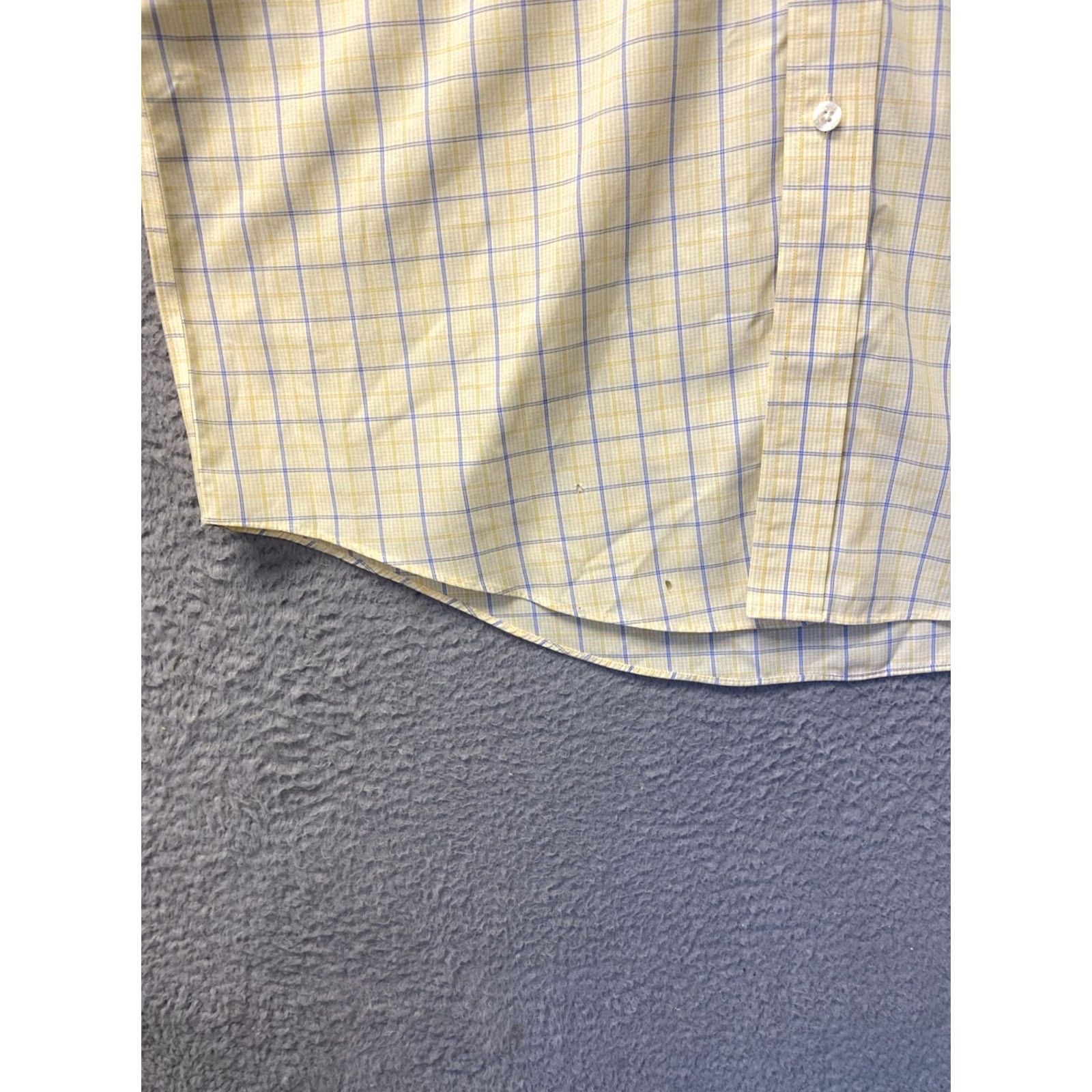 Brooks Brothers Brooks Brothers Shirt Mens L 100% Cotton Yellow Check Button-Down Long Sleeve Regular Pockets USA/0824 Size US L / EU 52-54 / 3 - 5 Thumbnail