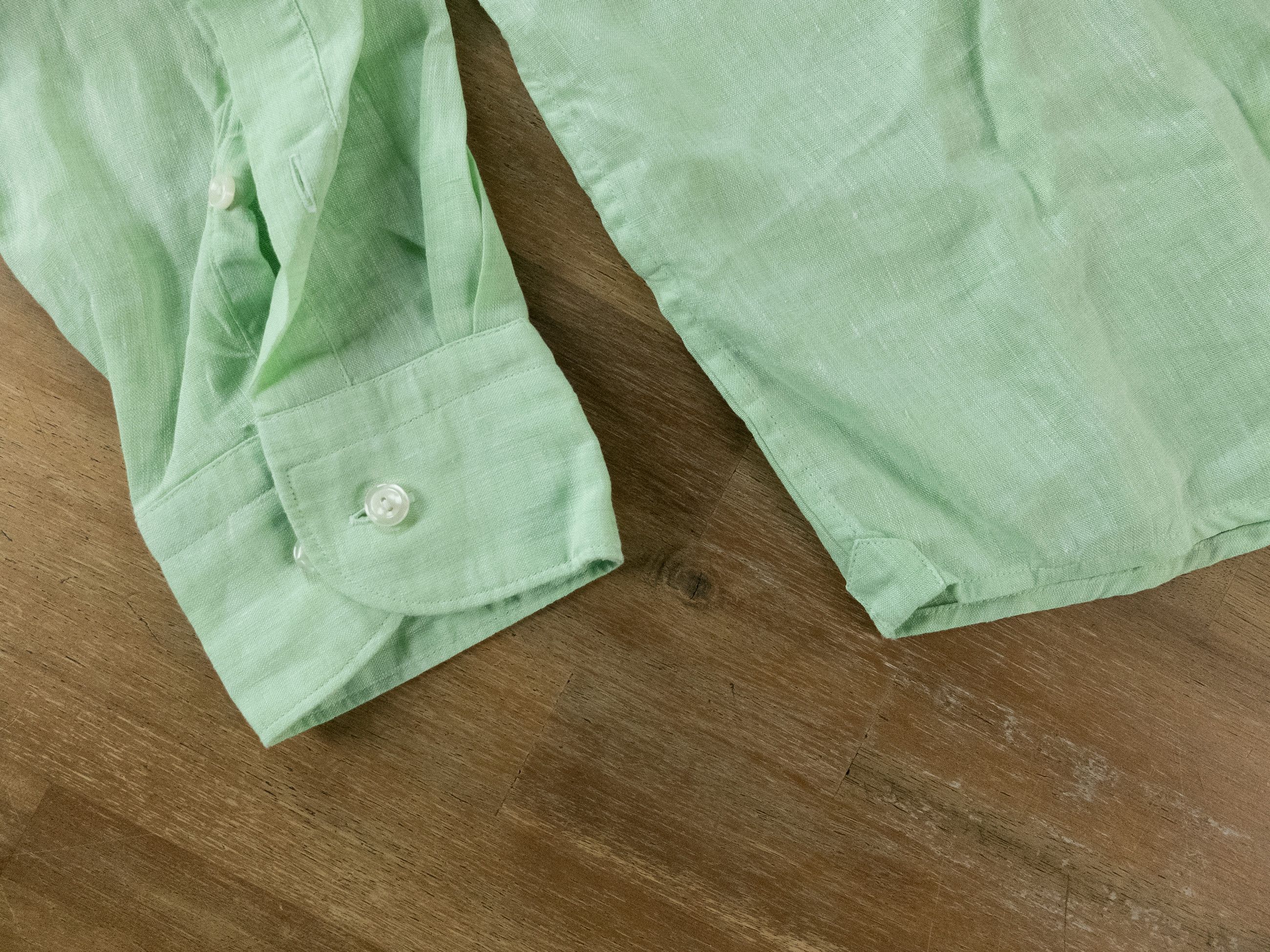 Eton ETON of Sweden contemporary fit green linen shirt 41 Large Size US L / EU 52-54 / 3 - 7 Thumbnail