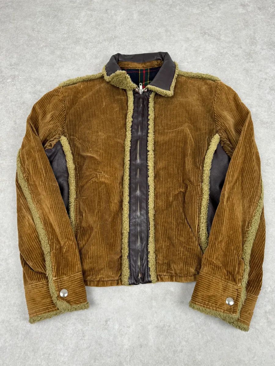 Dolce & Gabbana AW2005 Dolce & Gabbana Beige Velvet & Brown Shearling Leather Hybrid Jacket Size US M / EU 48-50 / 2 - 3 Thumbnail